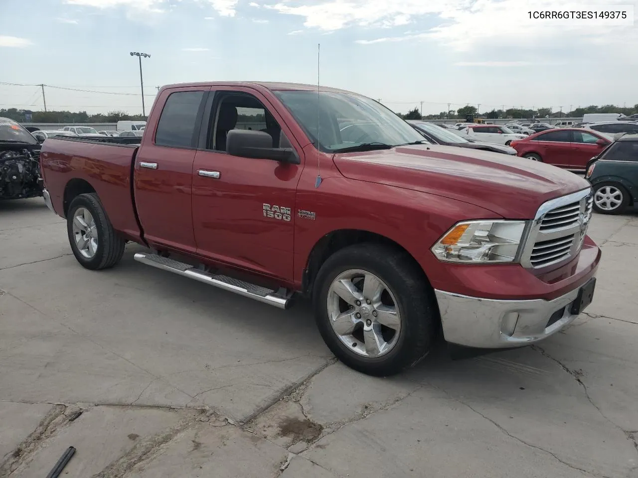 2014 Ram 1500 Slt VIN: 1C6RR6GT3ES149375 Lot: 75892024