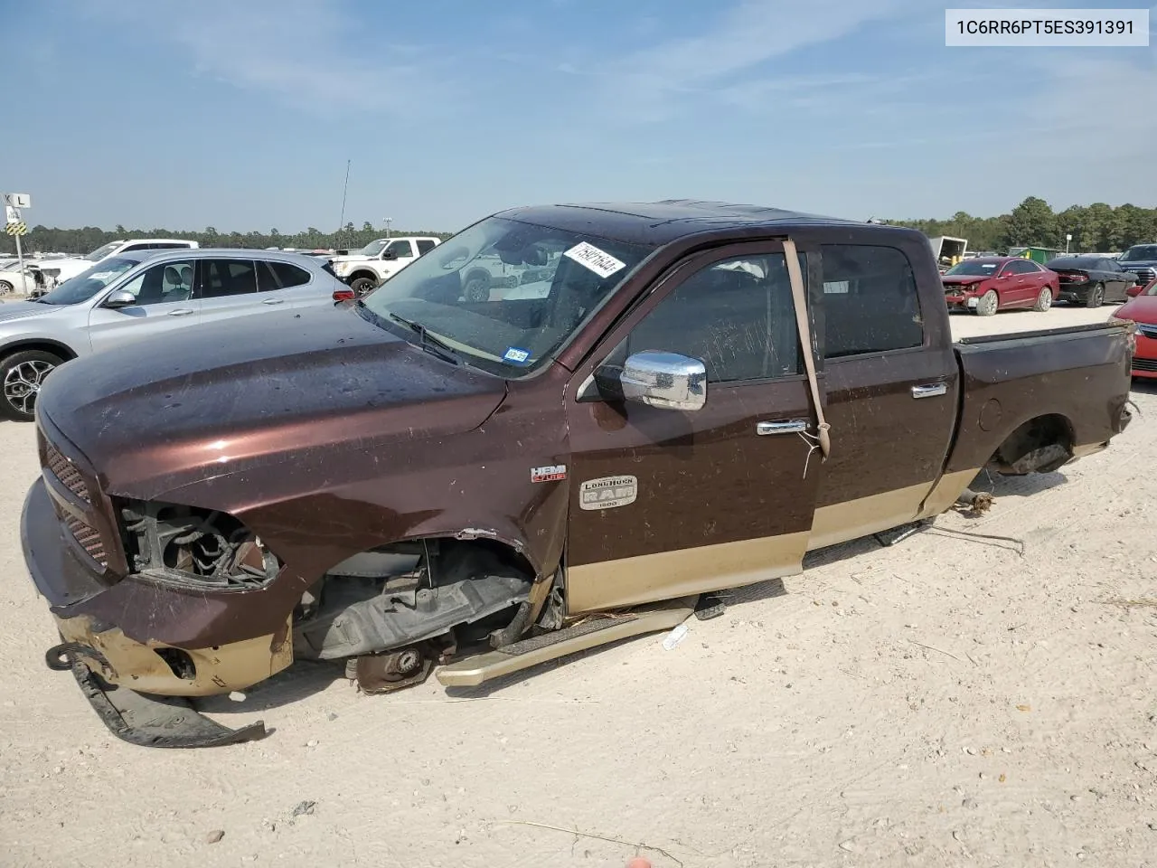 2014 Ram 1500 Longhorn VIN: 1C6RR6PT5ES391391 Lot: 75921644