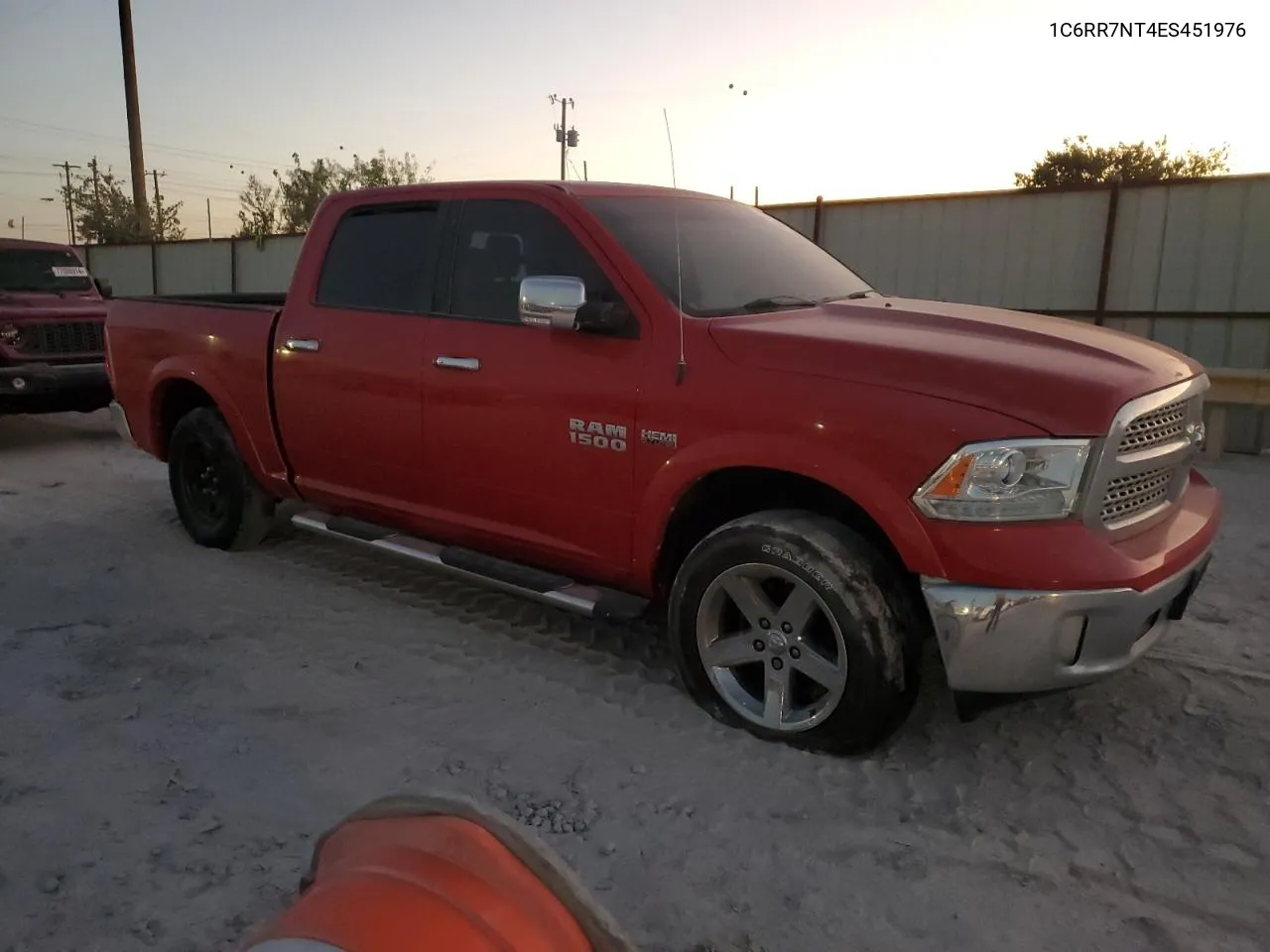 2014 Ram 1500 Laramie VIN: 1C6RR7NT4ES451976 Lot: 75938944