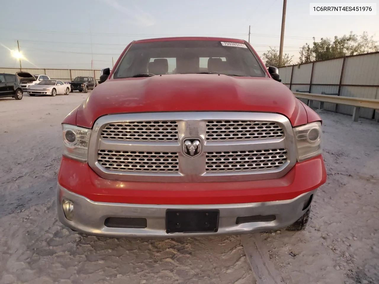 2014 Ram 1500 Laramie VIN: 1C6RR7NT4ES451976 Lot: 75938944