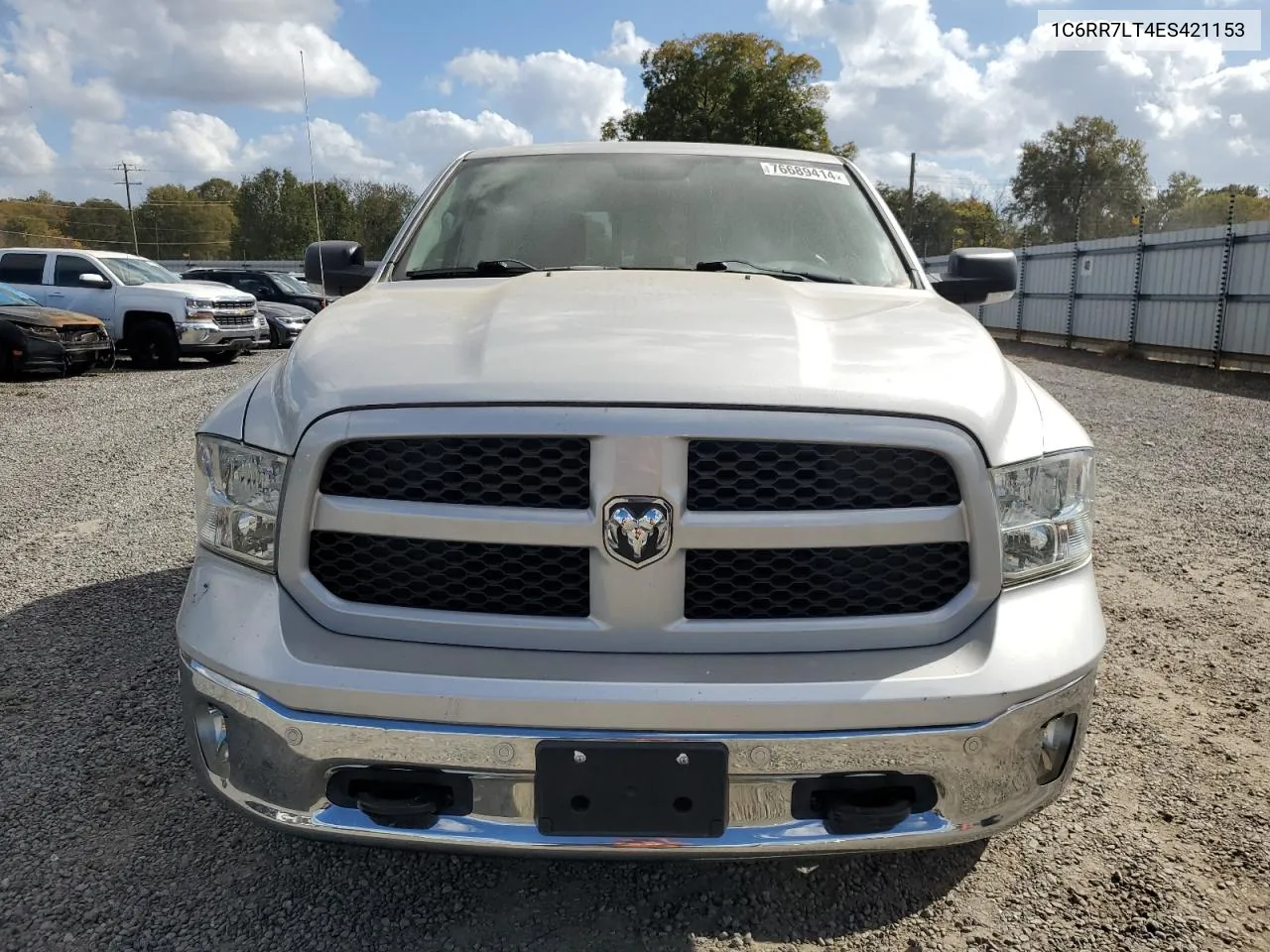 2014 Ram 1500 Slt VIN: 1C6RR7LT4ES421153 Lot: 76689414