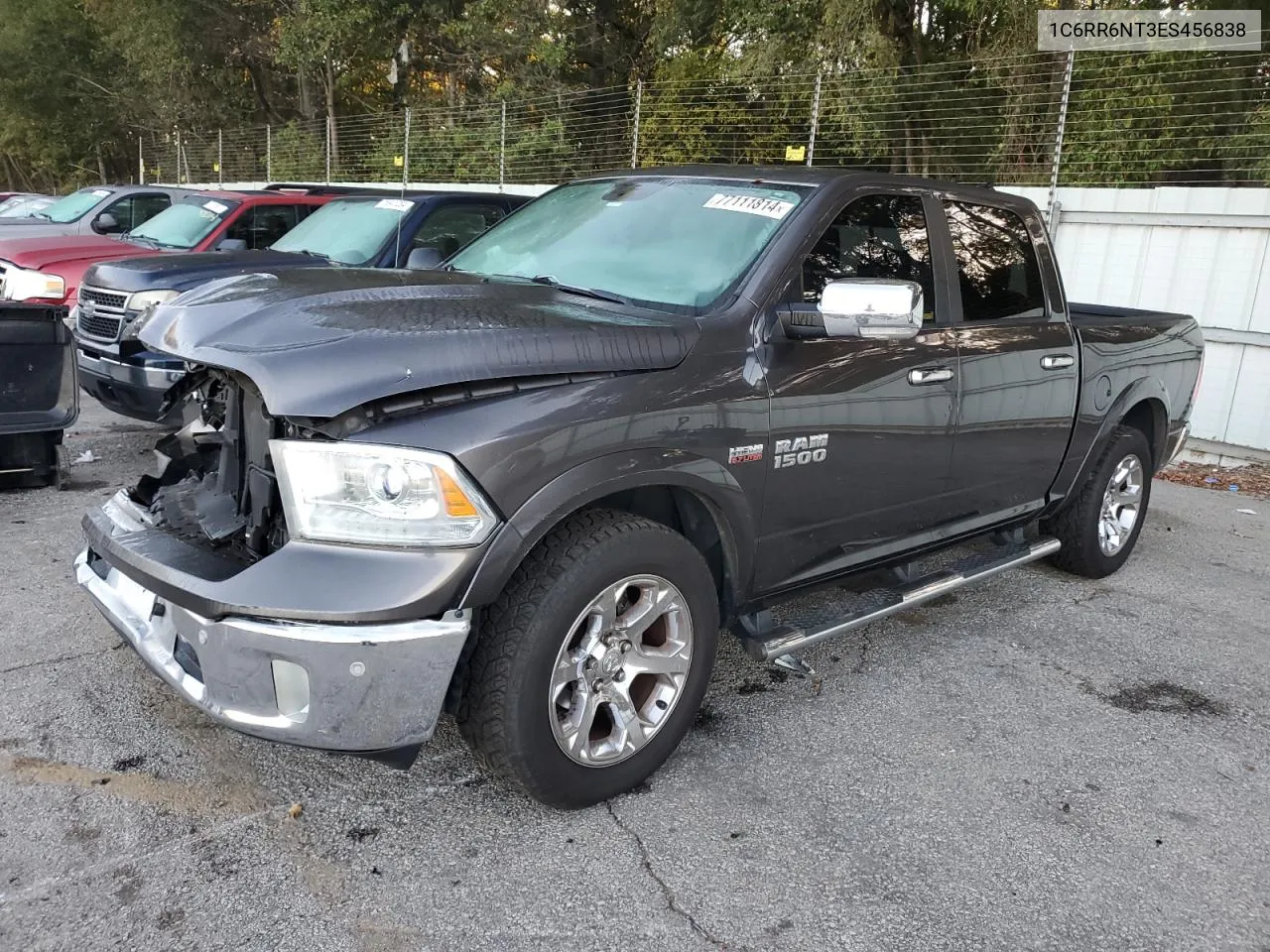 2014 Ram 1500 Laramie VIN: 1C6RR6NT3ES456838 Lot: 77111814