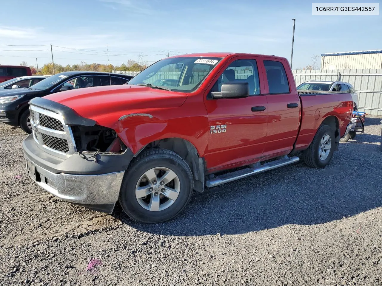 2014 Ram 1500 St VIN: 1C6RR7FG3ES442557 Lot: 77113644