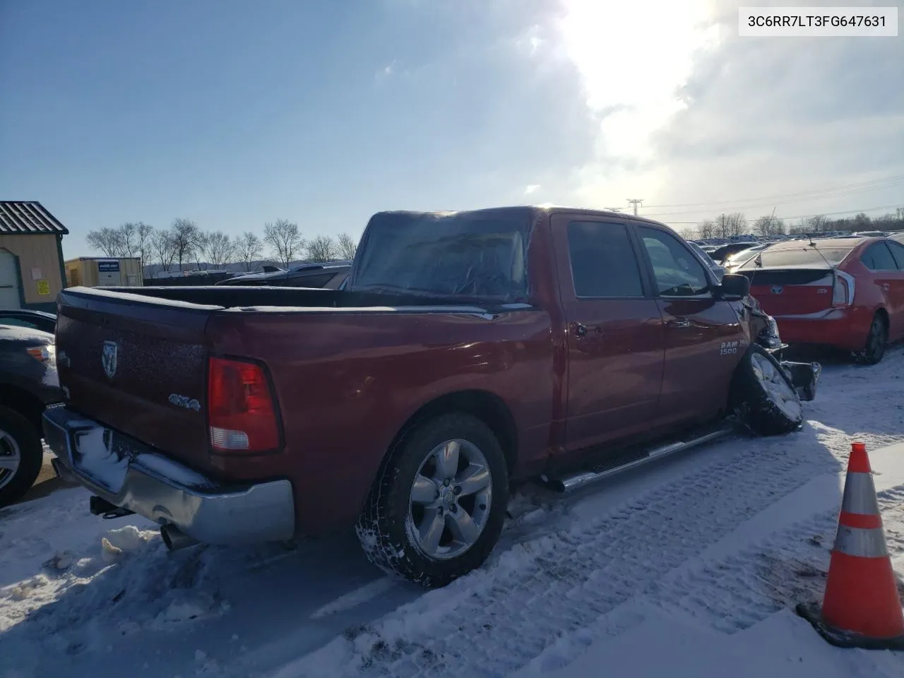 2015 Ram 1500 Slt VIN: 3C6RR7LT3FG647631 Lot: 38013884