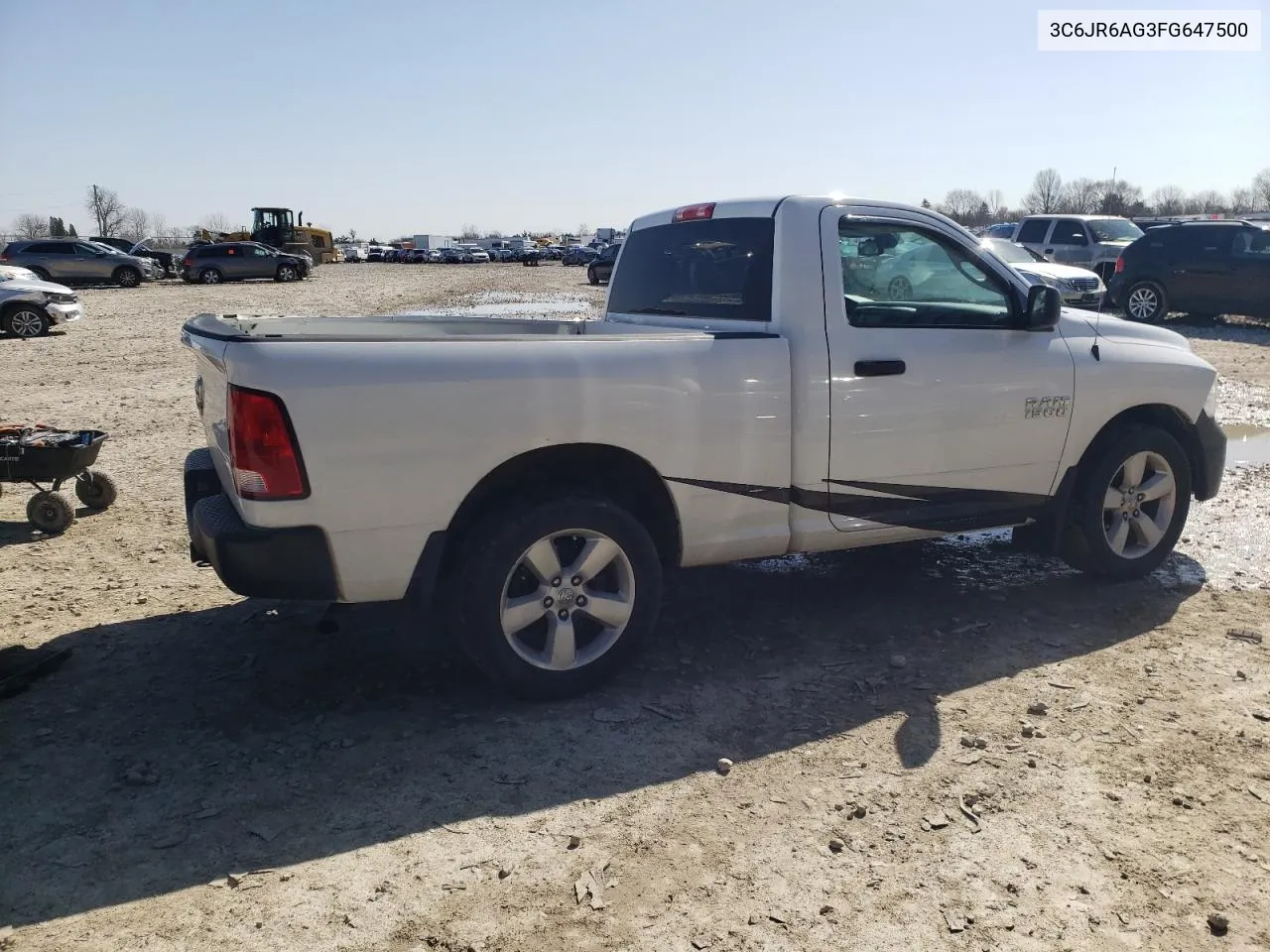 2015 Ram 1500 St VIN: 3C6JR6AG3FG647500 Lot: 45414314