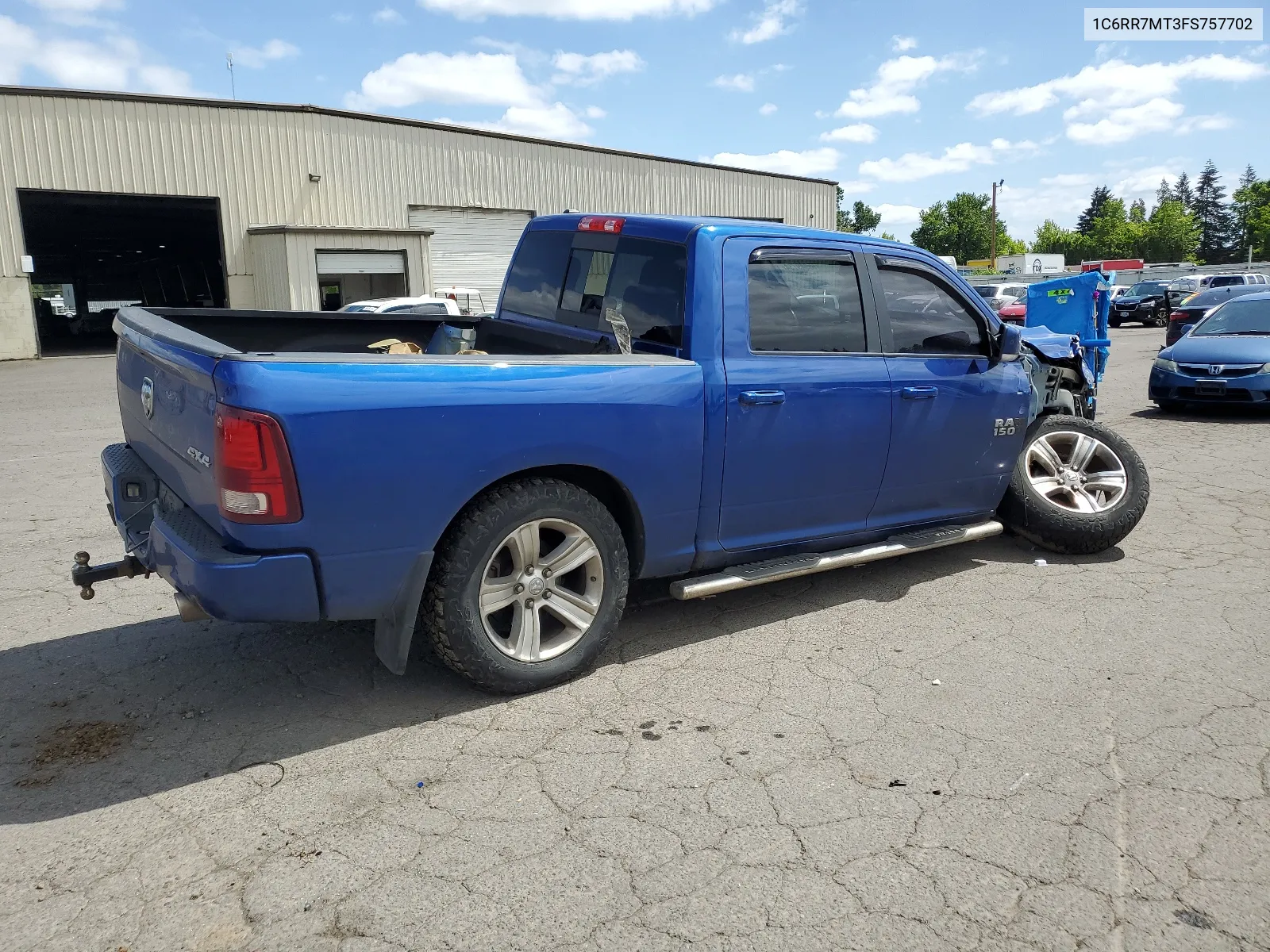 2015 Ram 1500 Sport VIN: 1C6RR7MT3FS757702 Lot: 55949734