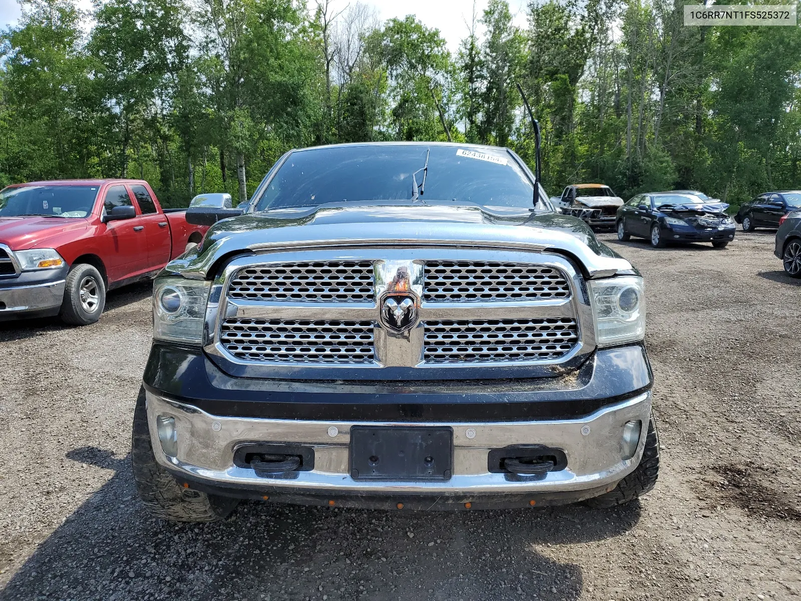 2015 Ram 1500 Laramie VIN: 1C6RR7NT1FS525372 Lot: 62438154