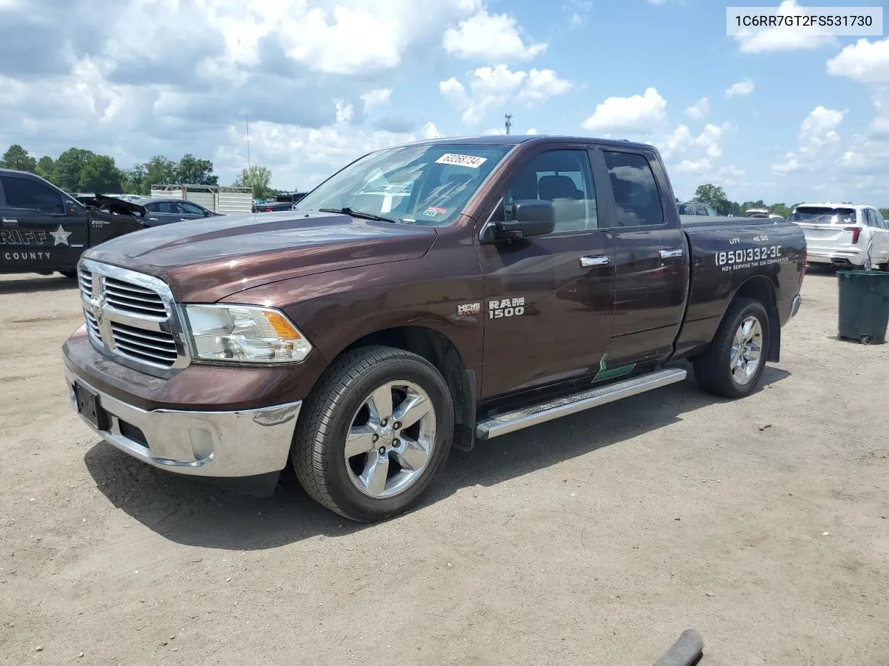 1C6RR7GT2FS531730 2015 Ram 1500 Slt