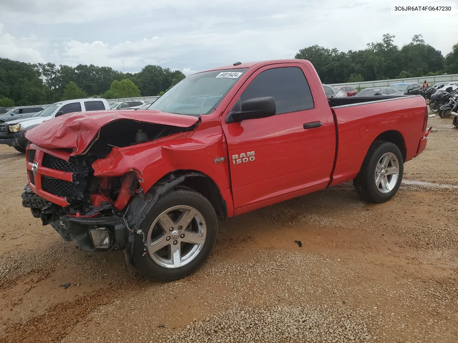 2015 Ram 1500 St VIN: 3C6JR6AT4FG647230 Lot: 64819434