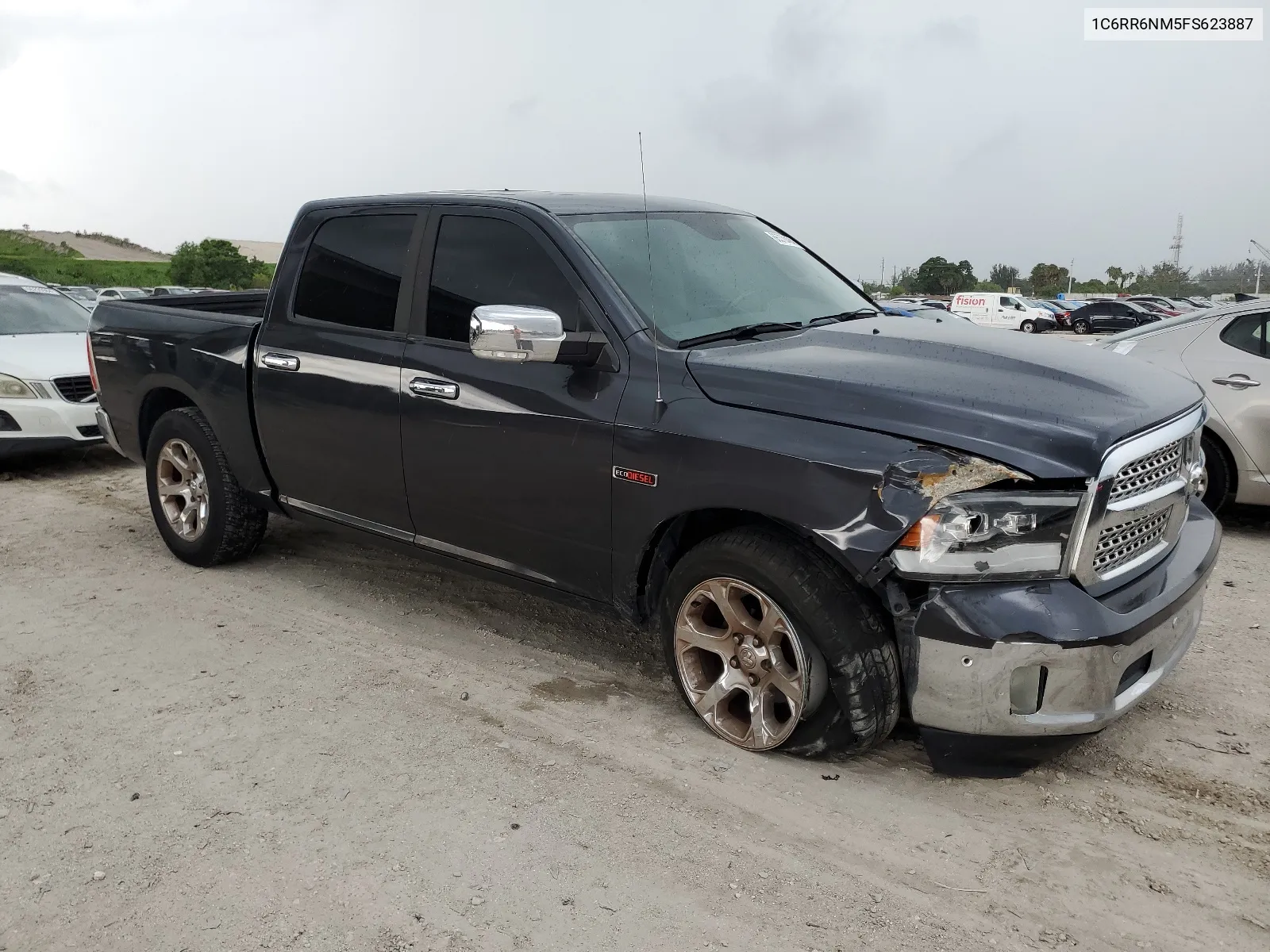 2015 Ram 1500 Laramie VIN: 1C6RR6NM5FS623887 Lot: 66378464