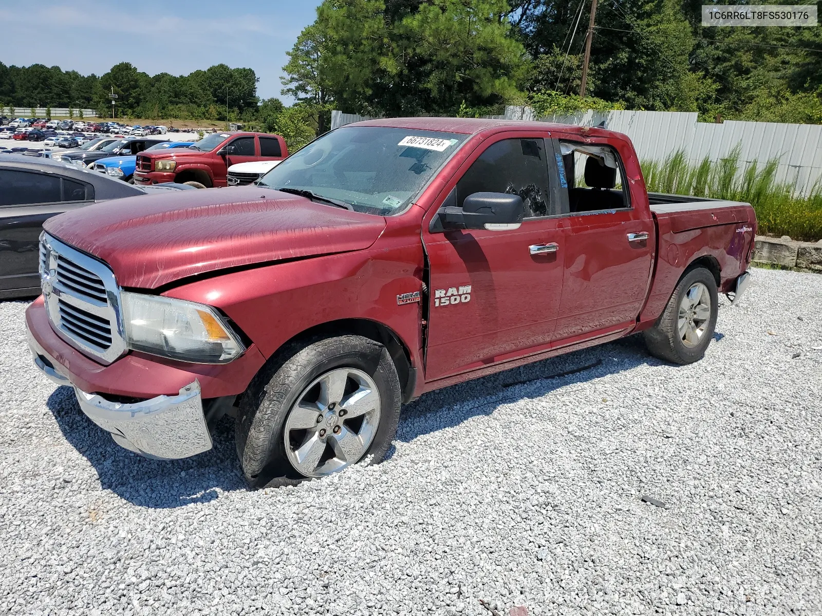 2015 Ram 1500 Slt VIN: 1C6RR6LT8FS530176 Lot: 66731824