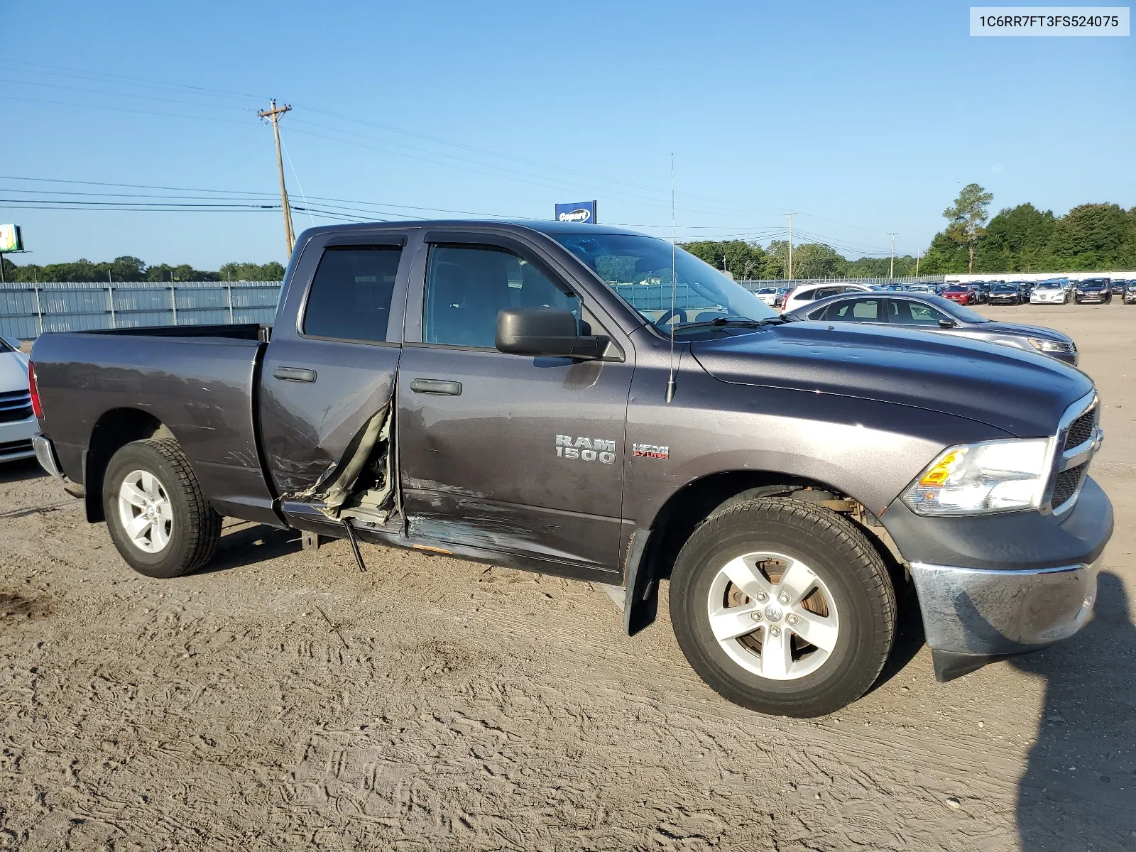 2015 Ram 1500 St VIN: 1C6RR7FT3FS524075 Lot: 67861934