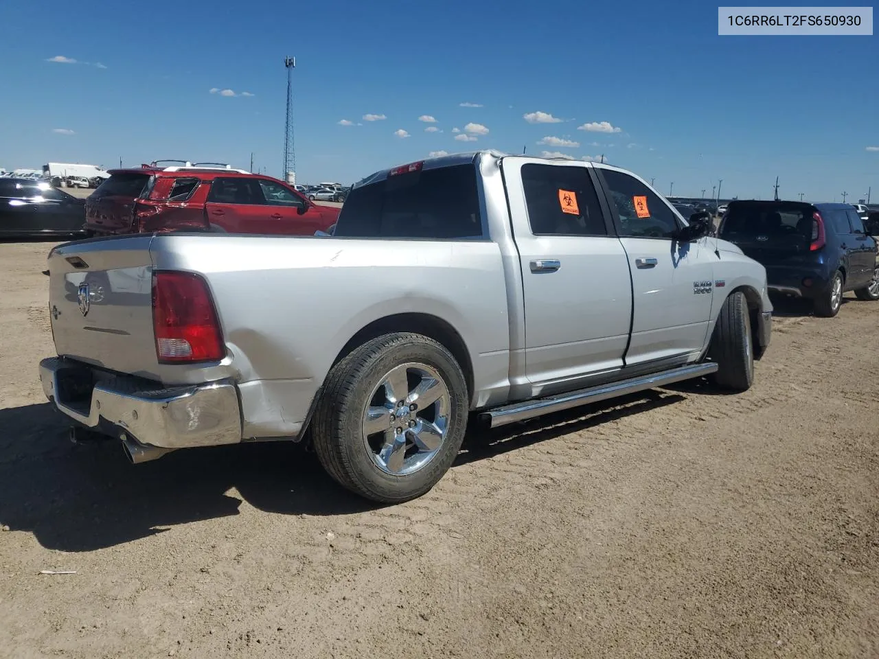 1C6RR6LT2FS650930 2015 Ram 1500 Slt