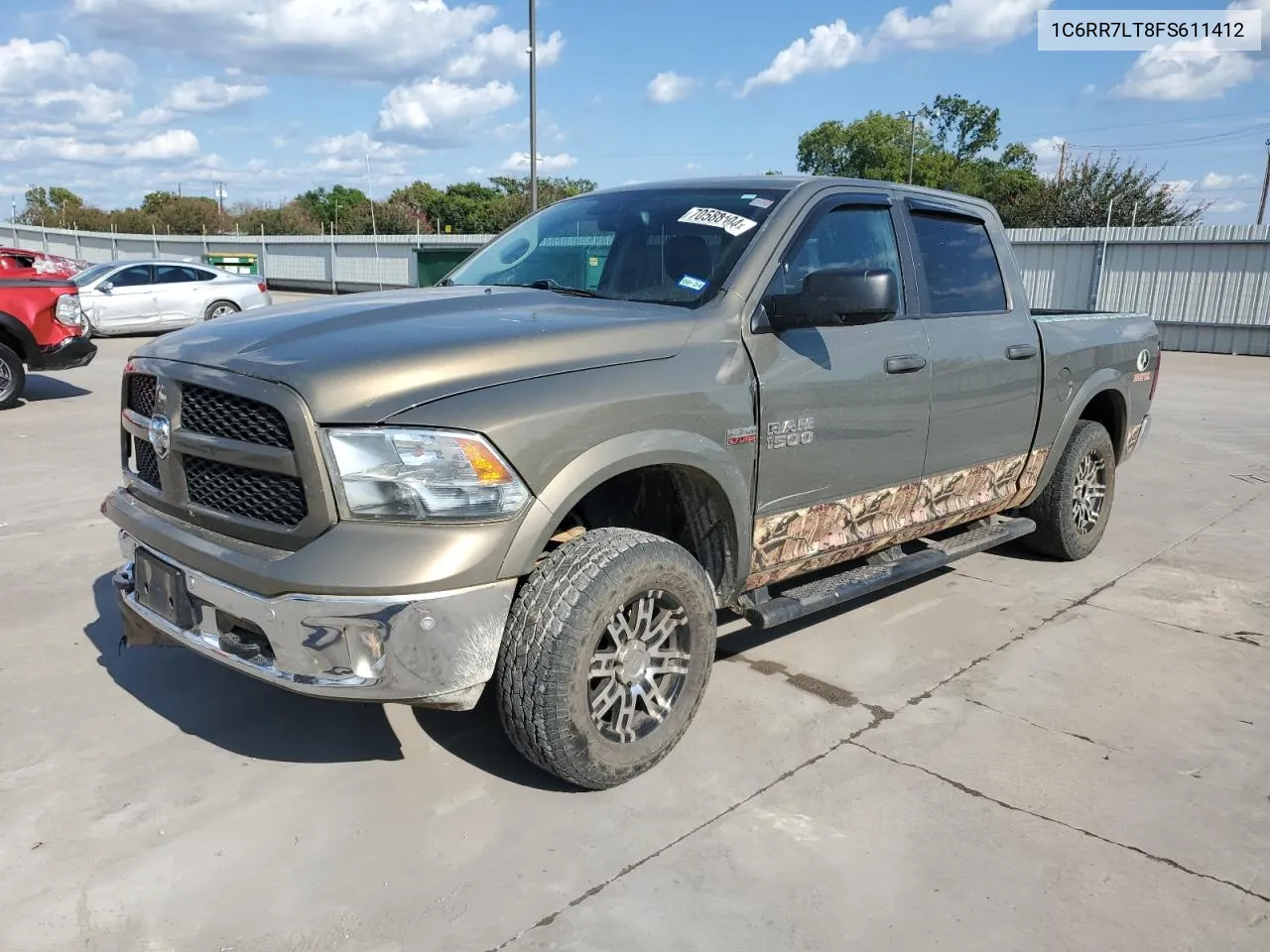 2015 Ram 1500 Slt VIN: 1C6RR7LT8FS611412 Lot: 70588104