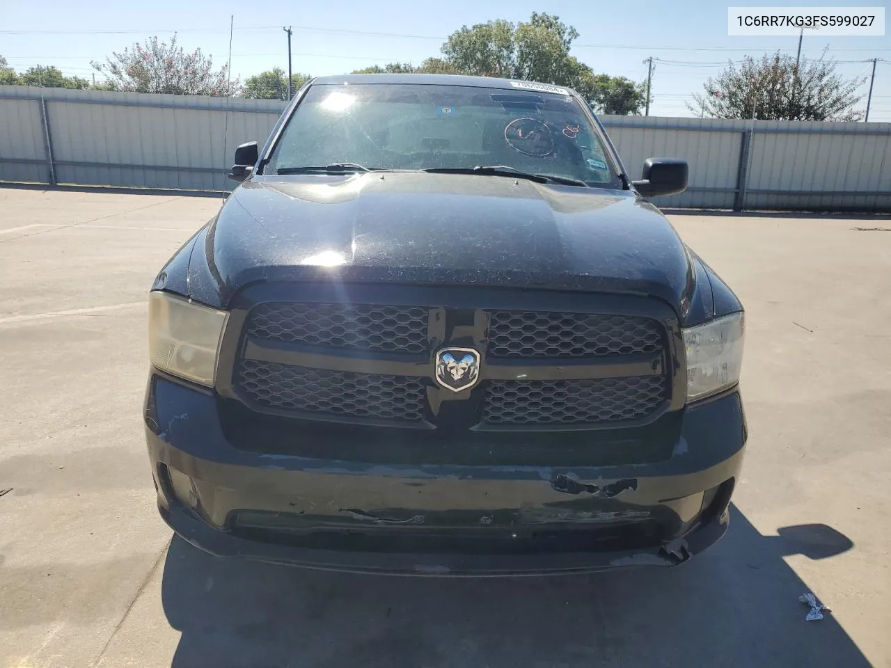 2015 Ram 1500 St VIN: 1C6RR7KG3FS599027 Lot: 70656084