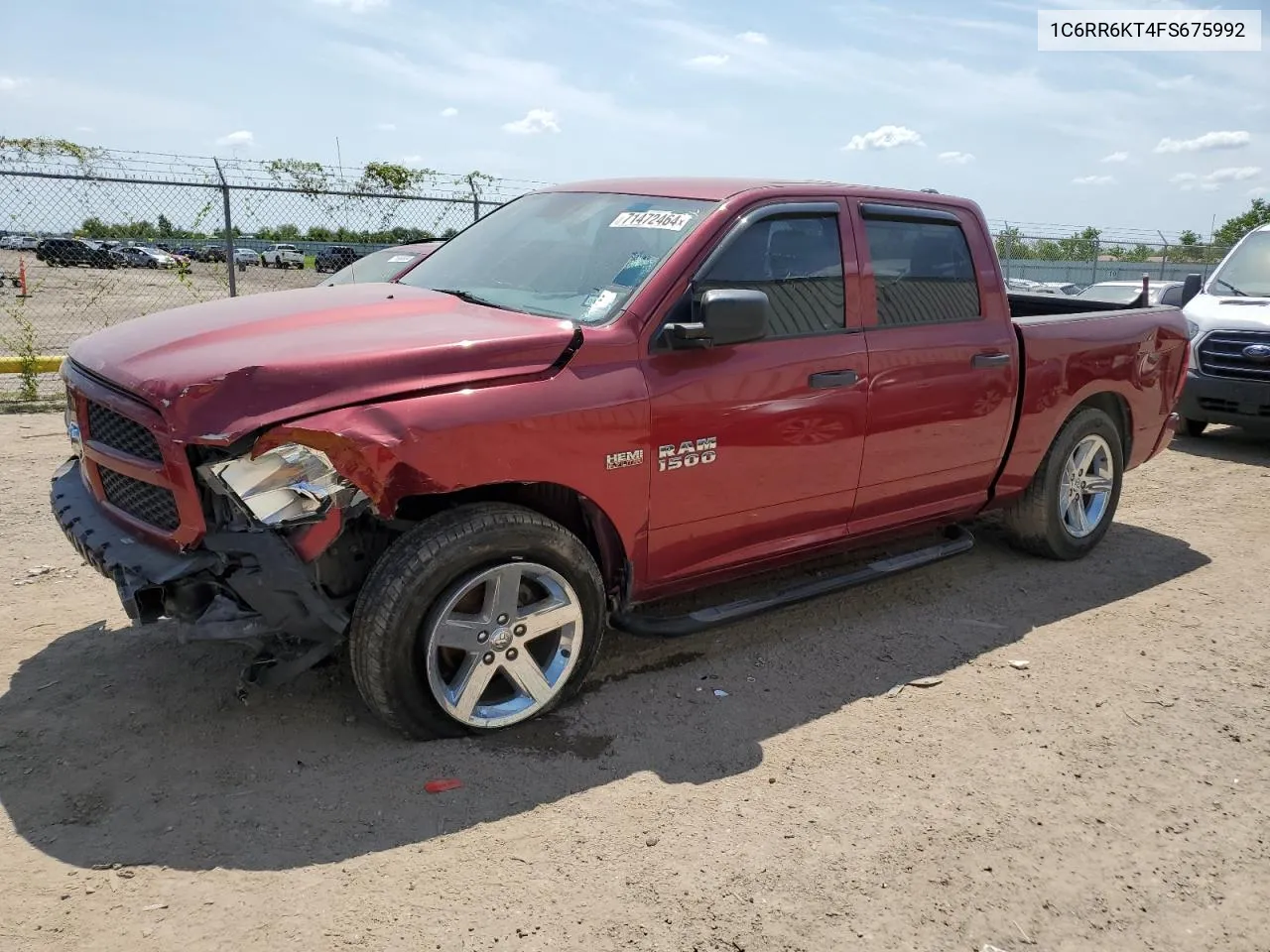 2015 Ram 1500 St VIN: 1C6RR6KT4FS675992 Lot: 71472464