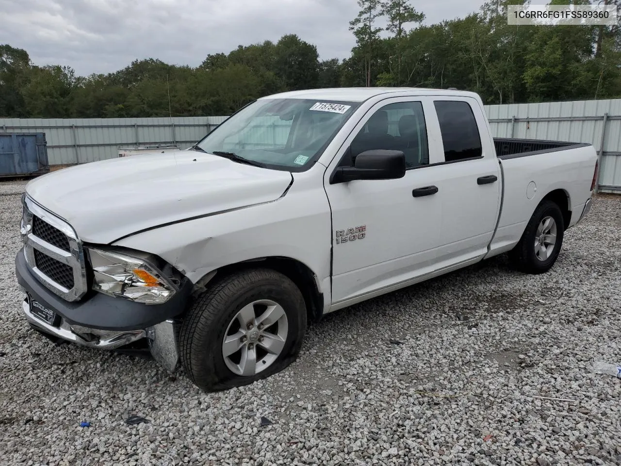 2015 Ram 1500 St VIN: 1C6RR6FG1FS589360 Lot: 71575424