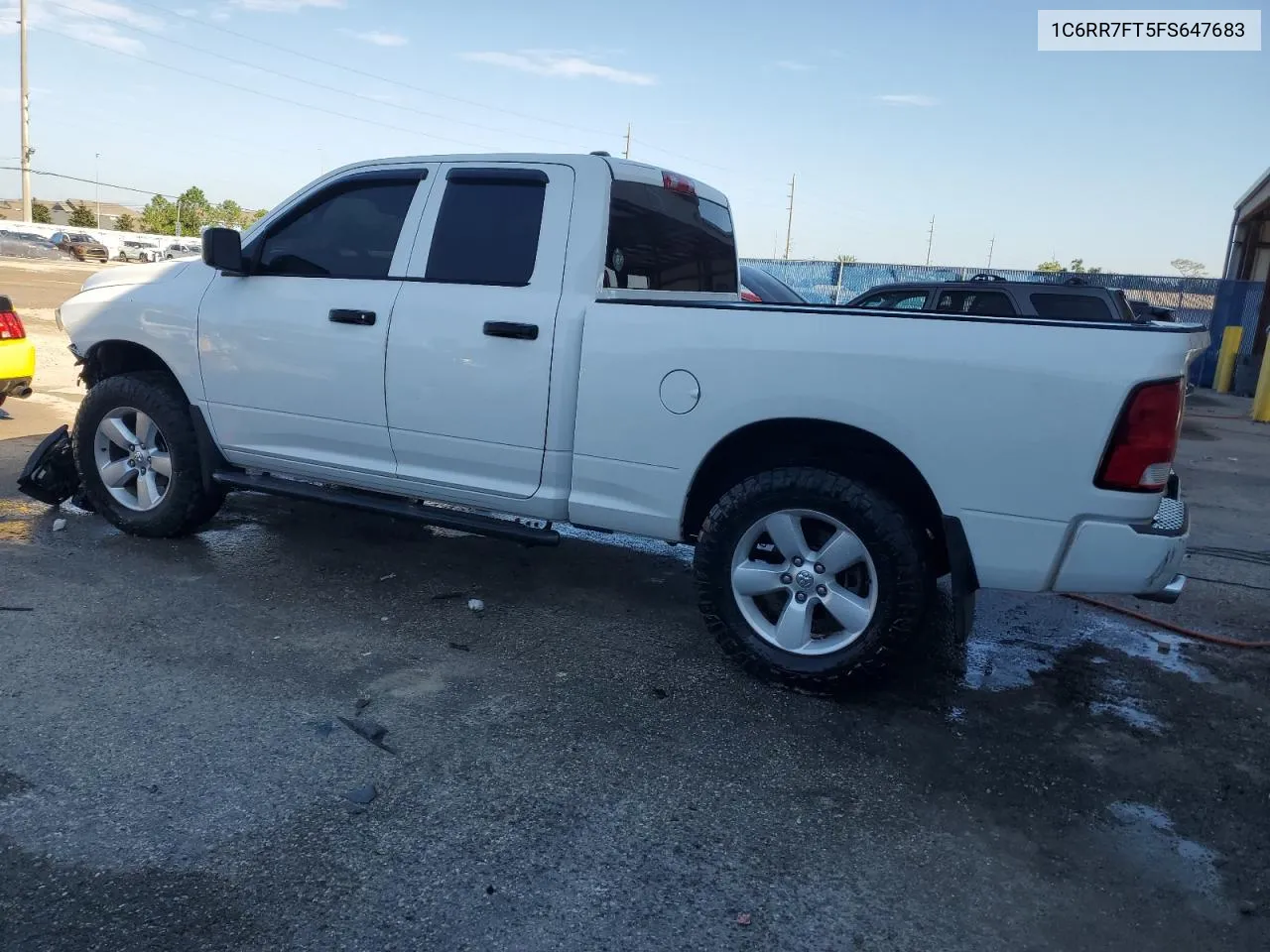 2015 Ram 1500 St VIN: 1C6RR7FT5FS647683 Lot: 71845924