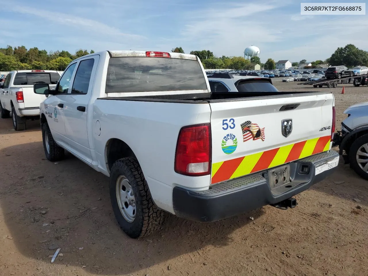 2015 Ram 1500 St VIN: 3C6RR7KT2FG668875 Lot: 72012254