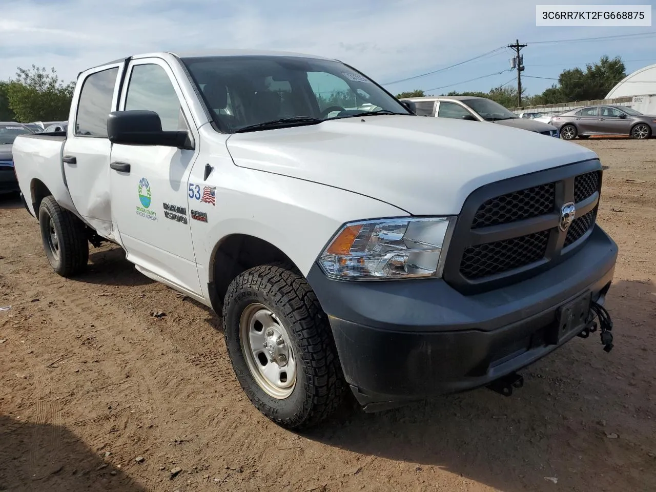 2015 Ram 1500 St VIN: 3C6RR7KT2FG668875 Lot: 72012254