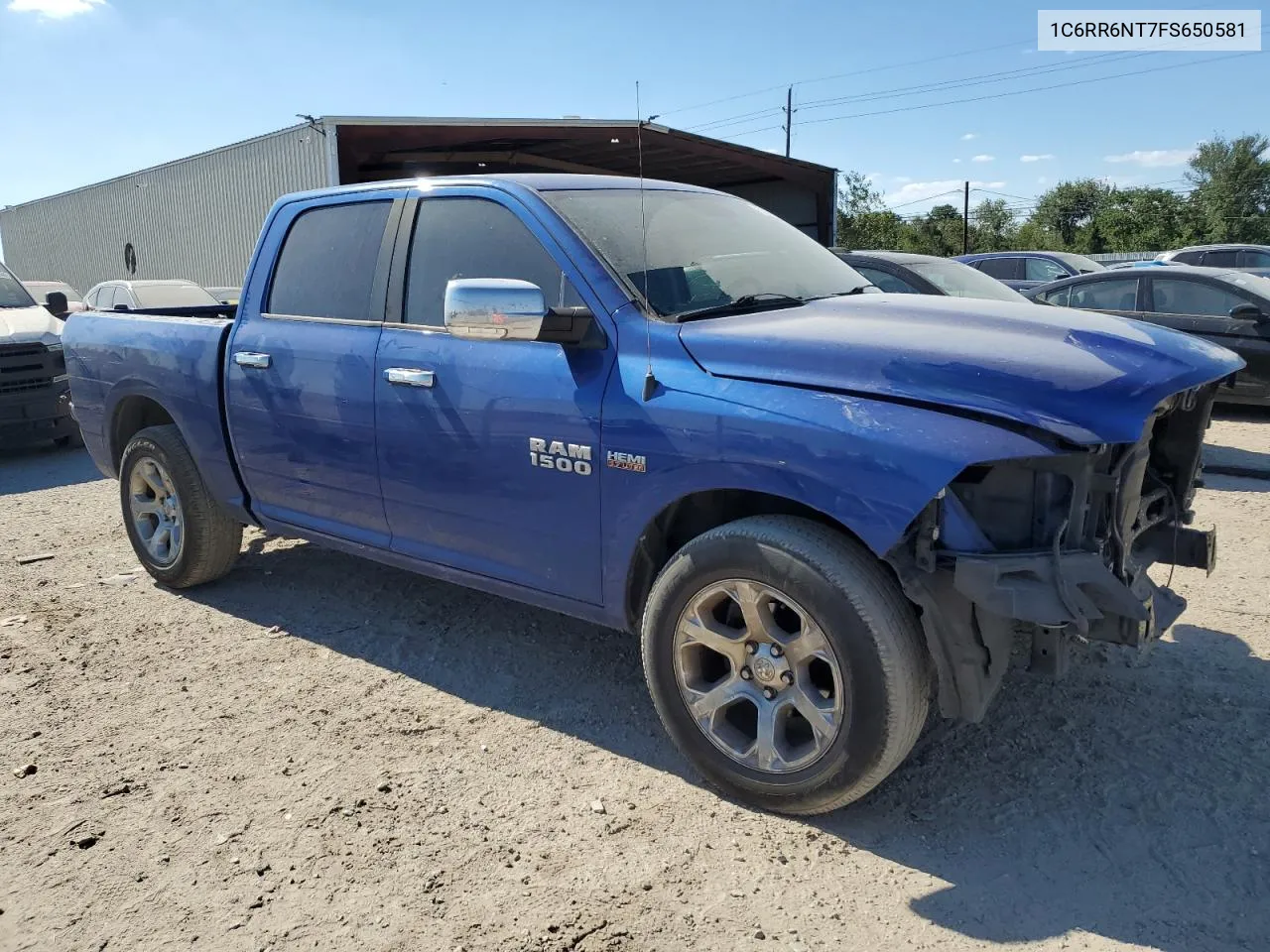 2015 Ram 1500 Laramie VIN: 1C6RR6NT7FS650581 Lot: 72087754