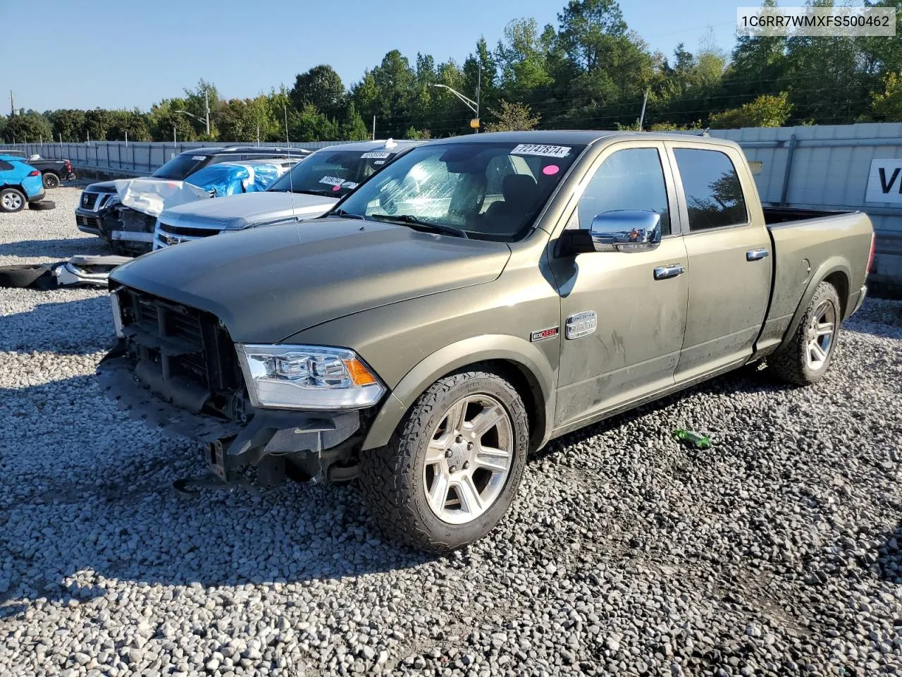 2015 Ram 1500 Longhorn VIN: 1C6RR7WMXFS500462 Lot: 72747874