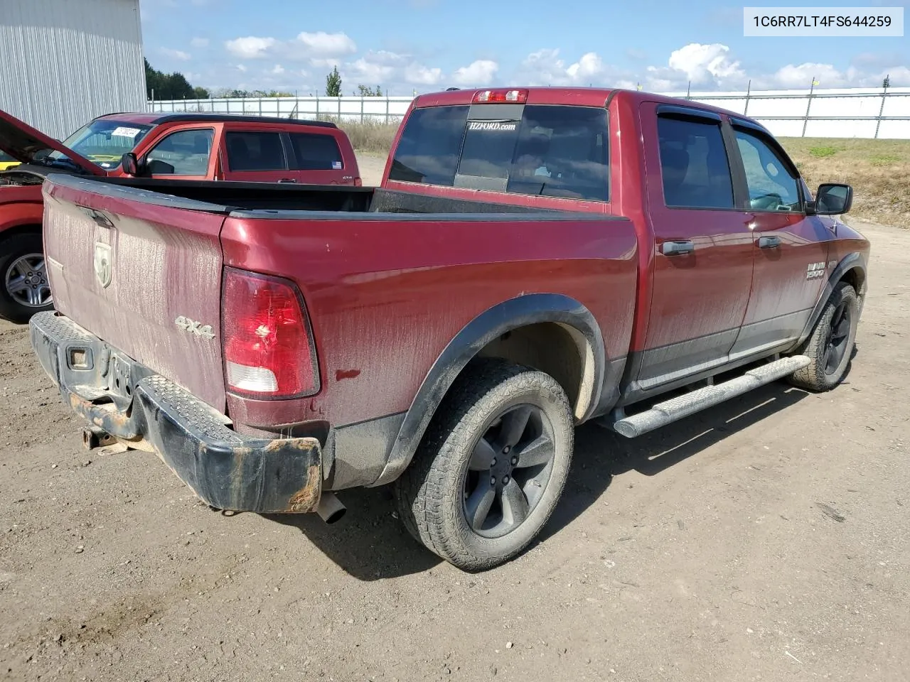 1C6RR7LT4FS644259 2015 Ram 1500 Slt