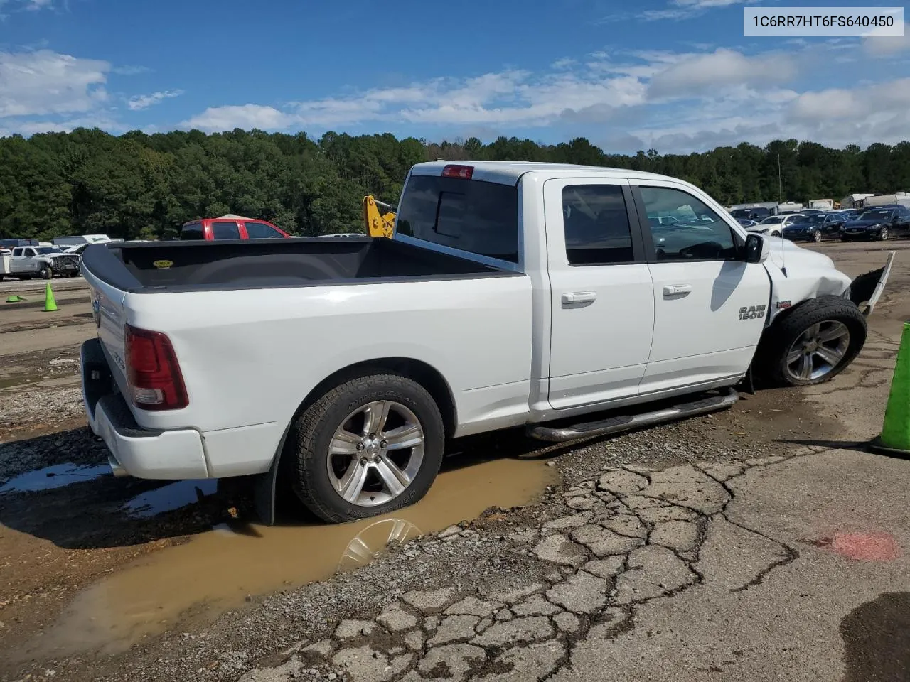 2015 Ram 1500 Sport VIN: 1C6RR7HT6FS640450 Lot: 73302984