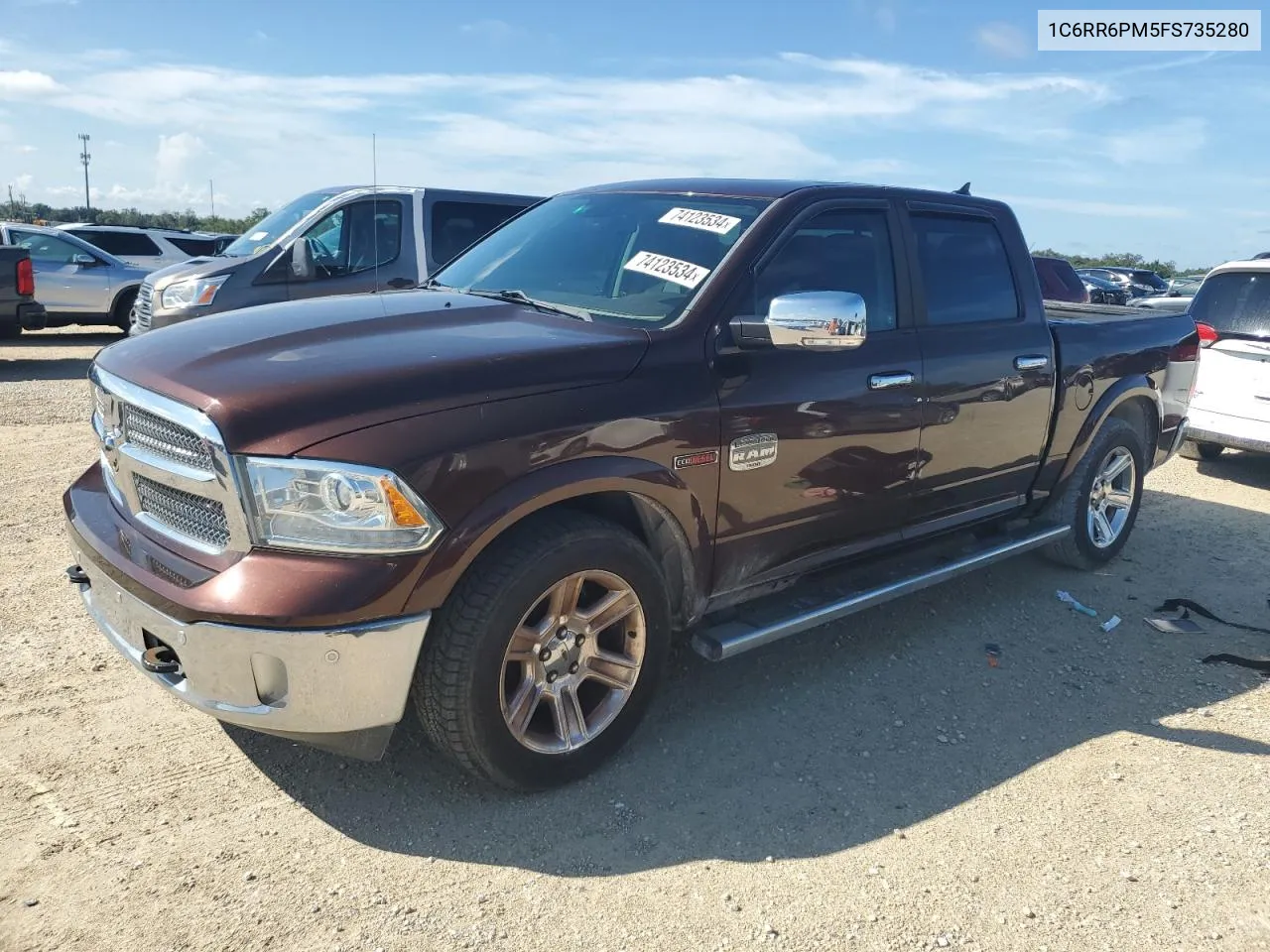 2015 Ram 1500 Longhorn VIN: 1C6RR6PM5FS735280 Lot: 74123534