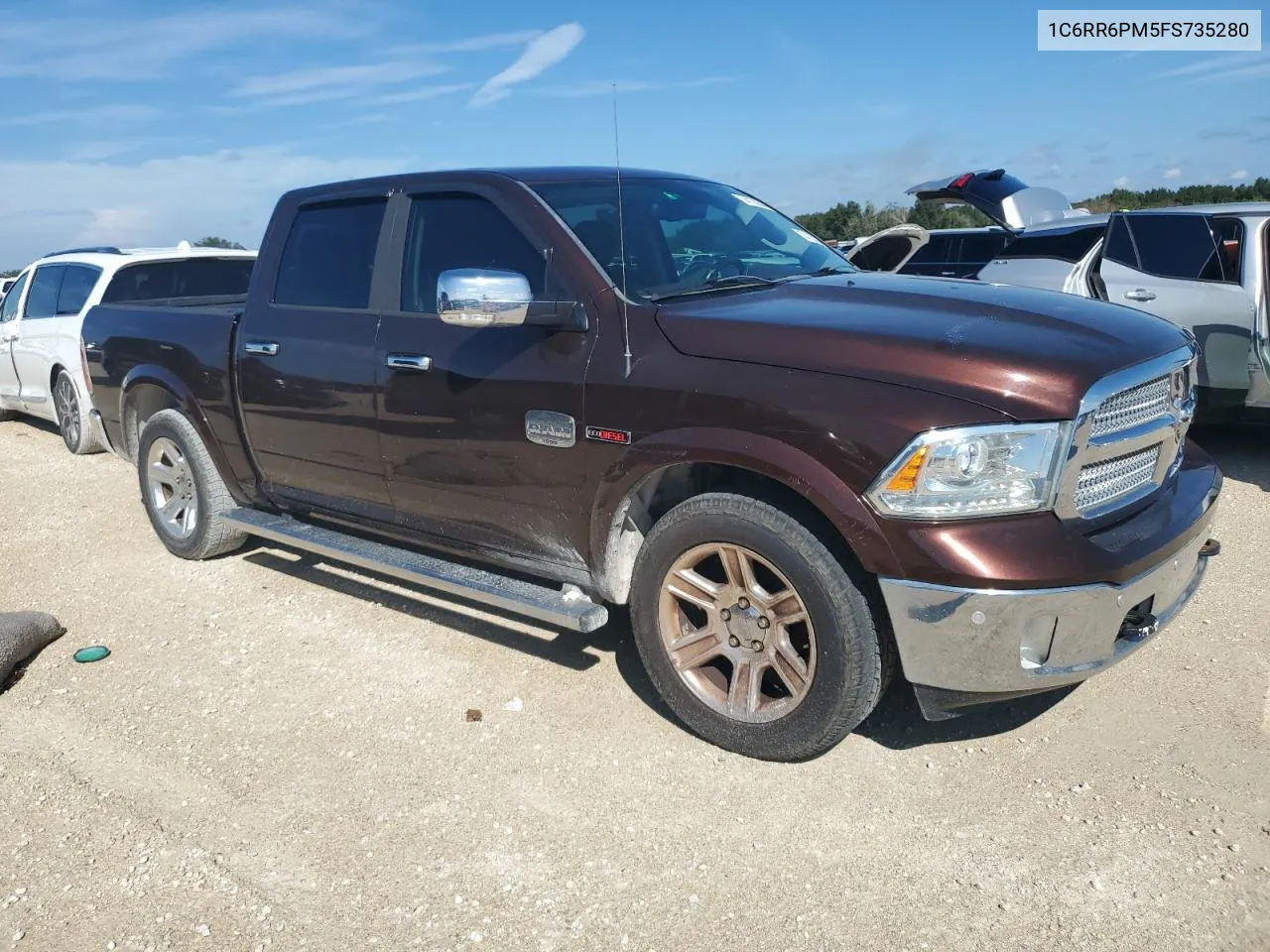 2015 Ram 1500 Longhorn VIN: 1C6RR6PM5FS735280 Lot: 74123534