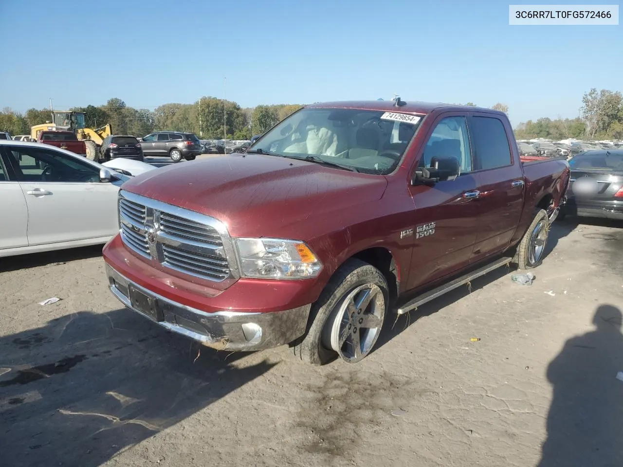 2015 Ram 1500 Slt VIN: 3C6RR7LT0FG572466 Lot: 74129854