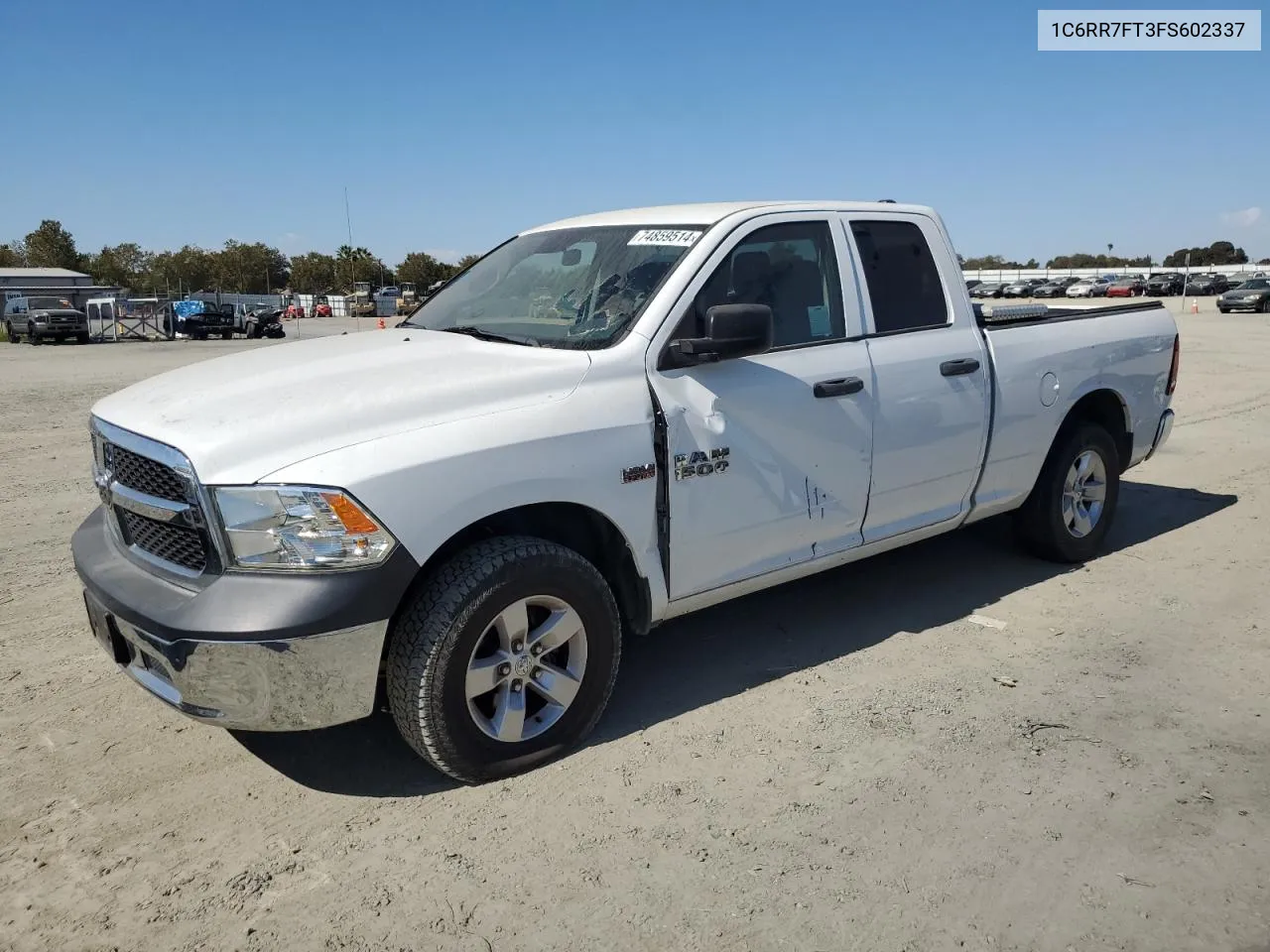 2015 Ram 1500 St VIN: 1C6RR7FT3FS602337 Lot: 74859514