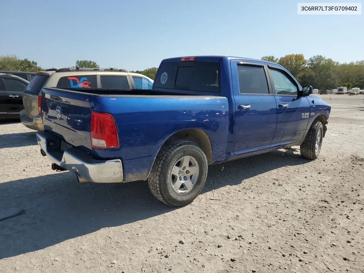 2015 Ram 1500 Slt VIN: 3C6RR7LT3FG709402 Lot: 75054904