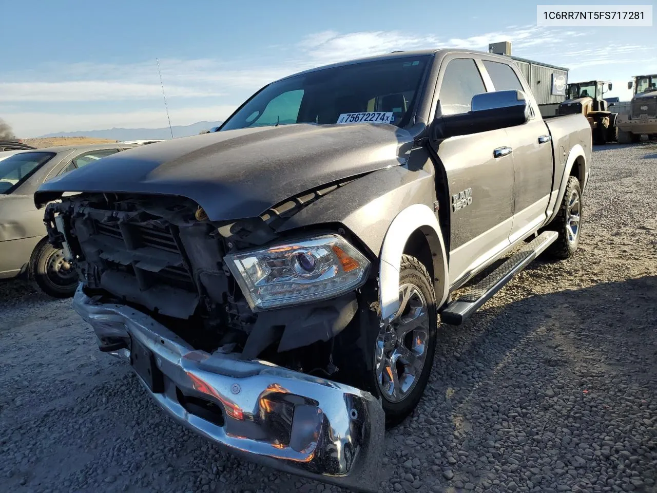 2015 Ram 1500 Laramie VIN: 1C6RR7NT5FS717281 Lot: 75672274