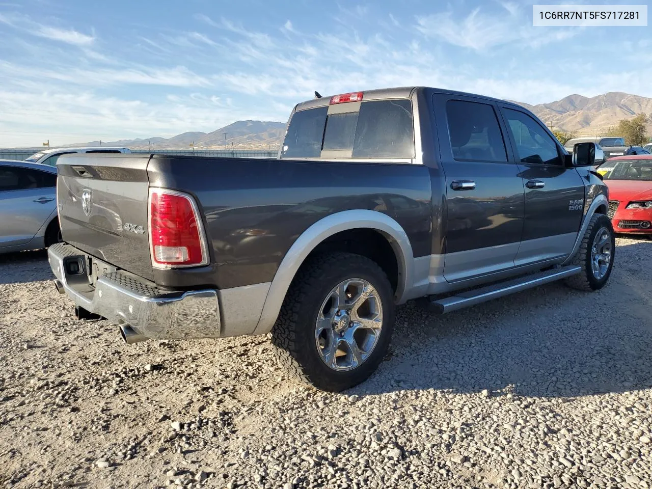 2015 Ram 1500 Laramie VIN: 1C6RR7NT5FS717281 Lot: 75672274