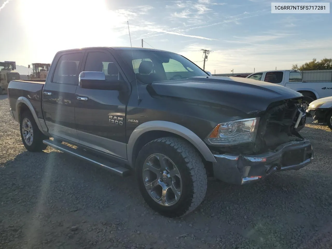 2015 Ram 1500 Laramie VIN: 1C6RR7NT5FS717281 Lot: 75672274