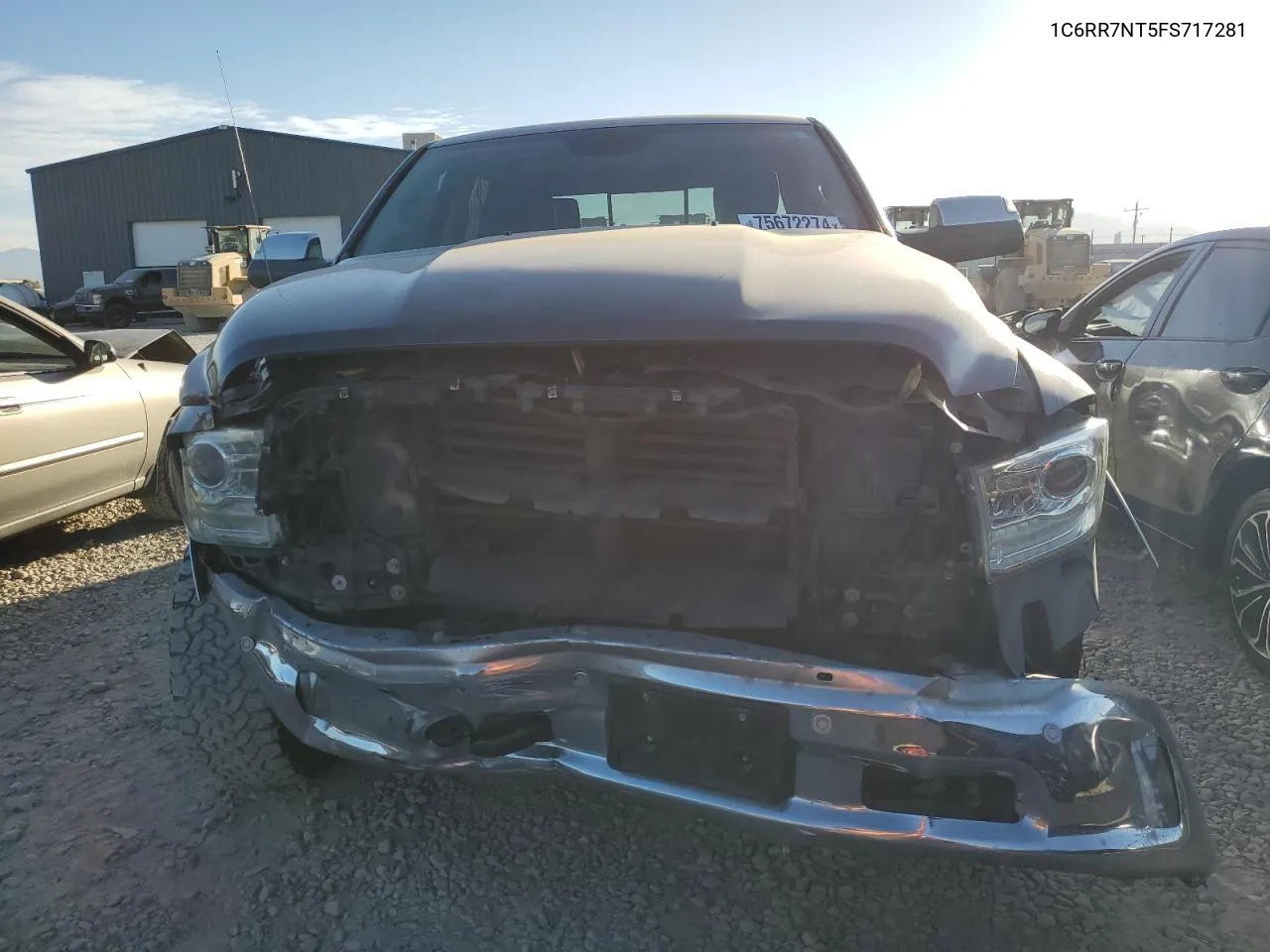 2015 Ram 1500 Laramie VIN: 1C6RR7NT5FS717281 Lot: 75672274