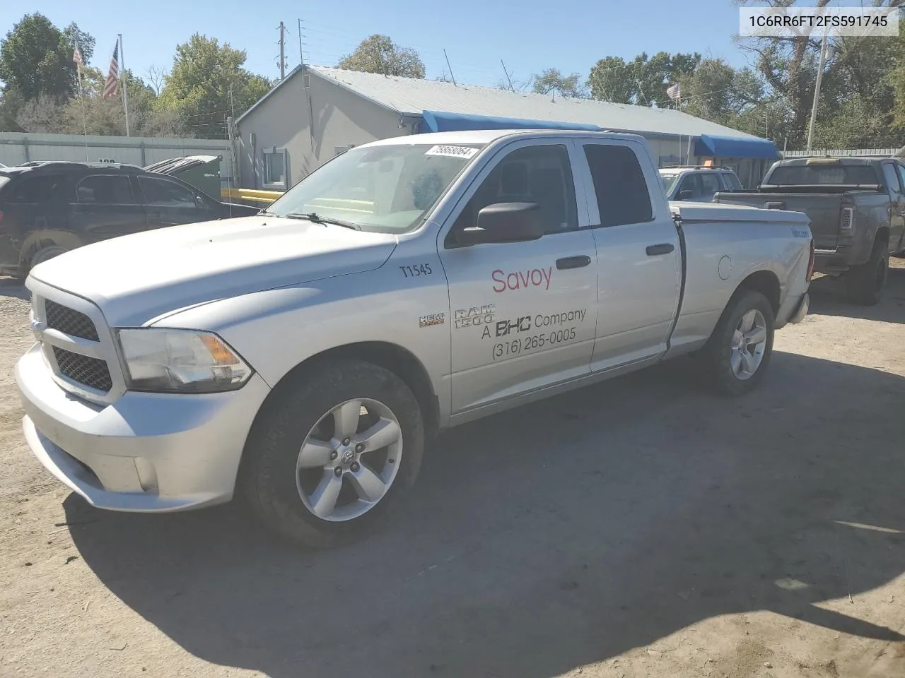 2015 Ram 1500 St VIN: 1C6RR6FT2FS591745 Lot: 75868064