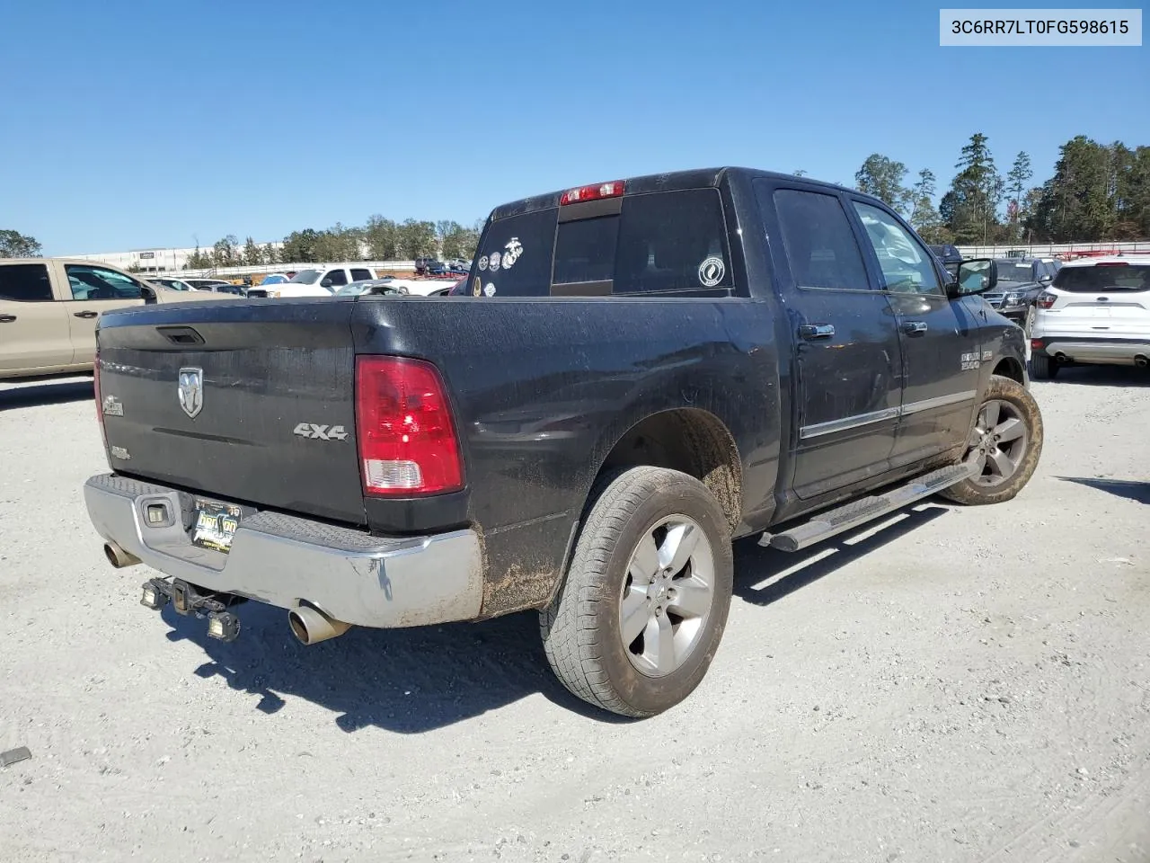 2015 Ram 1500 Slt VIN: 3C6RR7LT0FG598615 Lot: 75981704