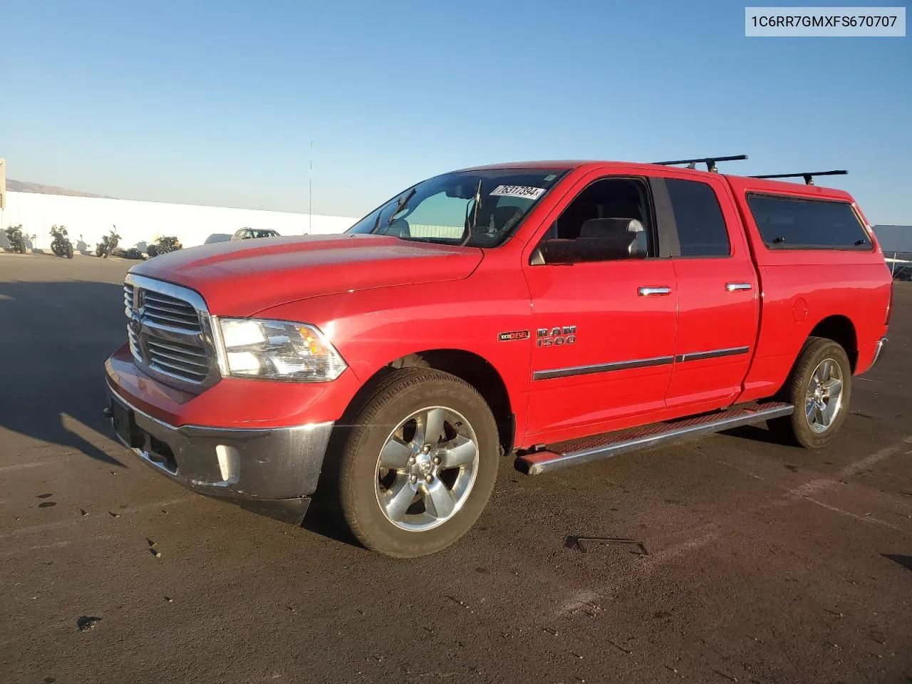 2015 Ram 1500 Slt VIN: 1C6RR7GMXFS670707 Lot: 76317394