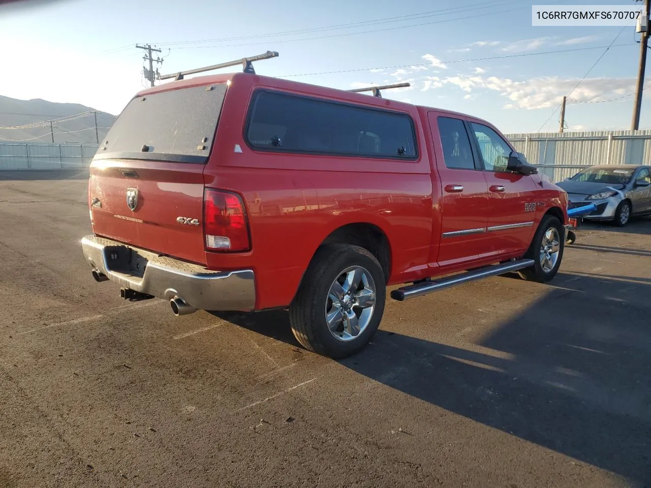 2015 Ram 1500 Slt VIN: 1C6RR7GMXFS670707 Lot: 76317394