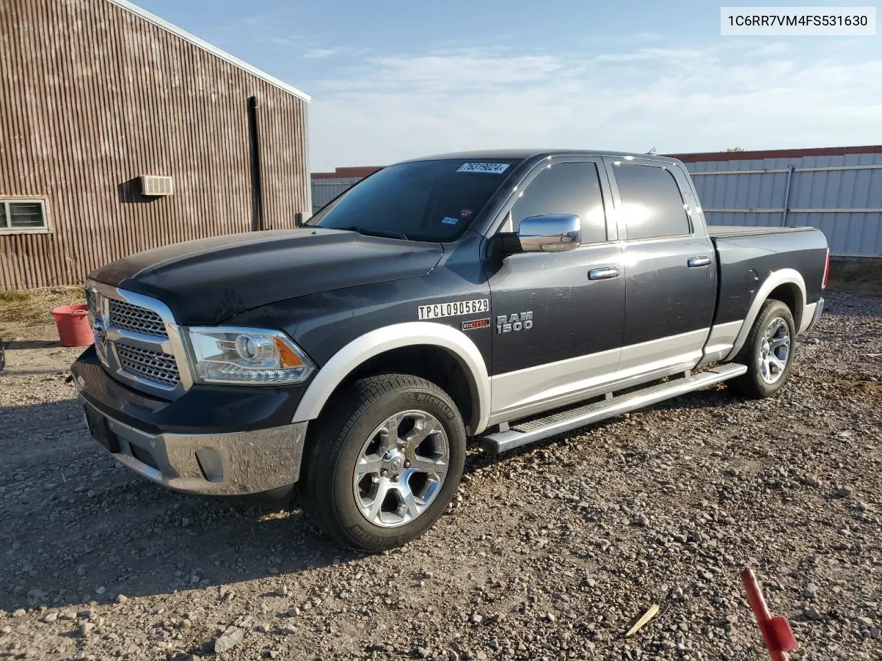 2015 Ram 1500 Laramie VIN: 1C6RR7VM4FS531630 Lot: 76319024