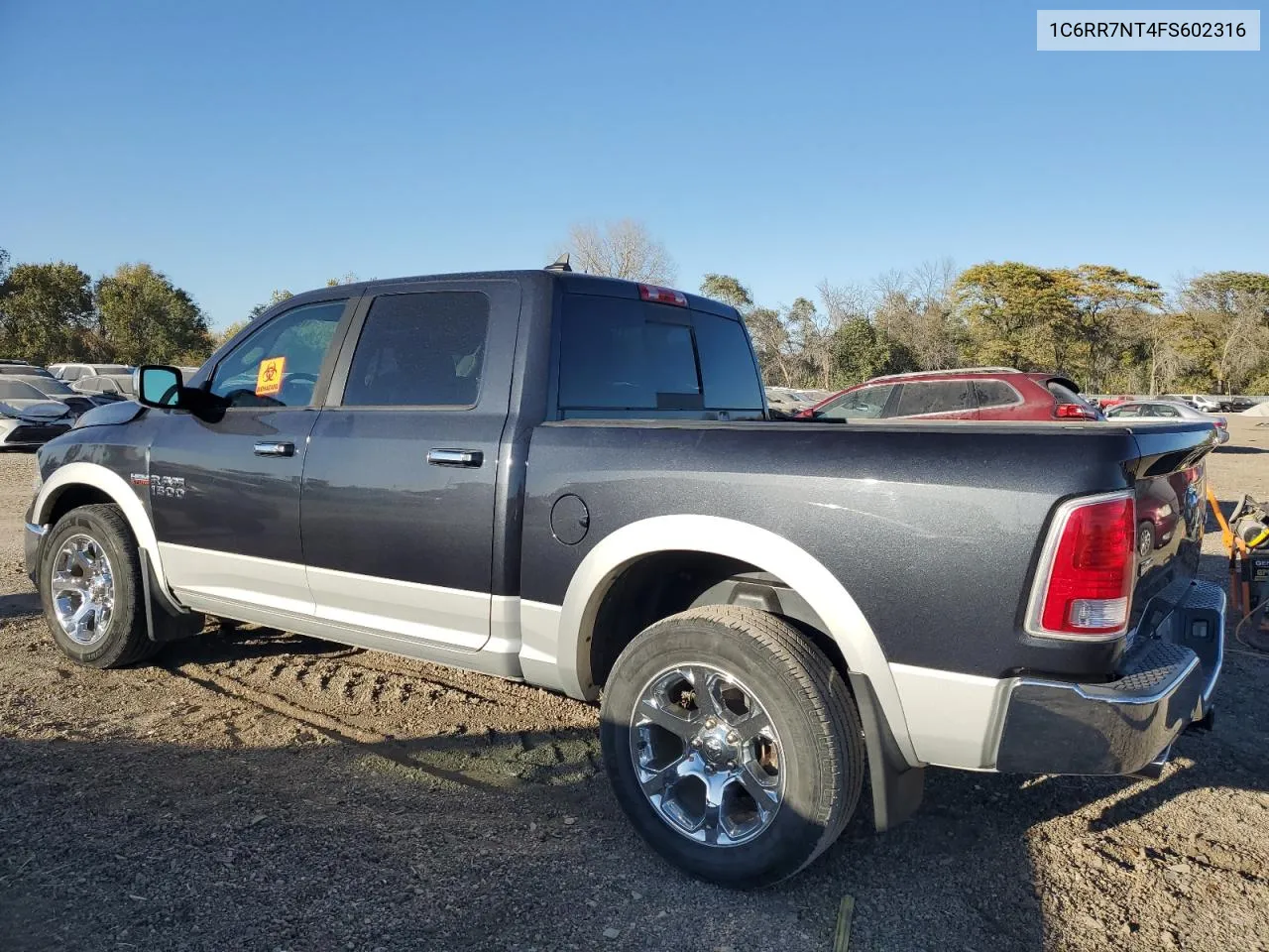 2015 Ram 1500 Laramie VIN: 1C6RR7NT4FS602316 Lot: 76532044