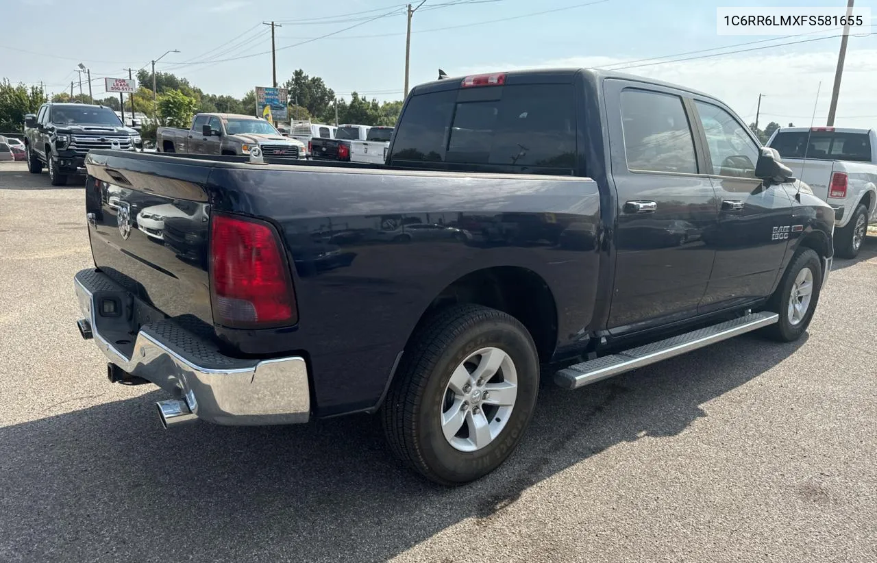 2015 Ram 1500 Slt VIN: 1C6RR6LMXFS581655 Lot: 76548794