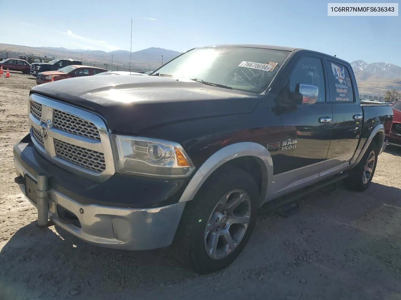 2015 Ram 1500 Laramie VIN: 1C6RR7NM0FS636343 Lot: 76670694