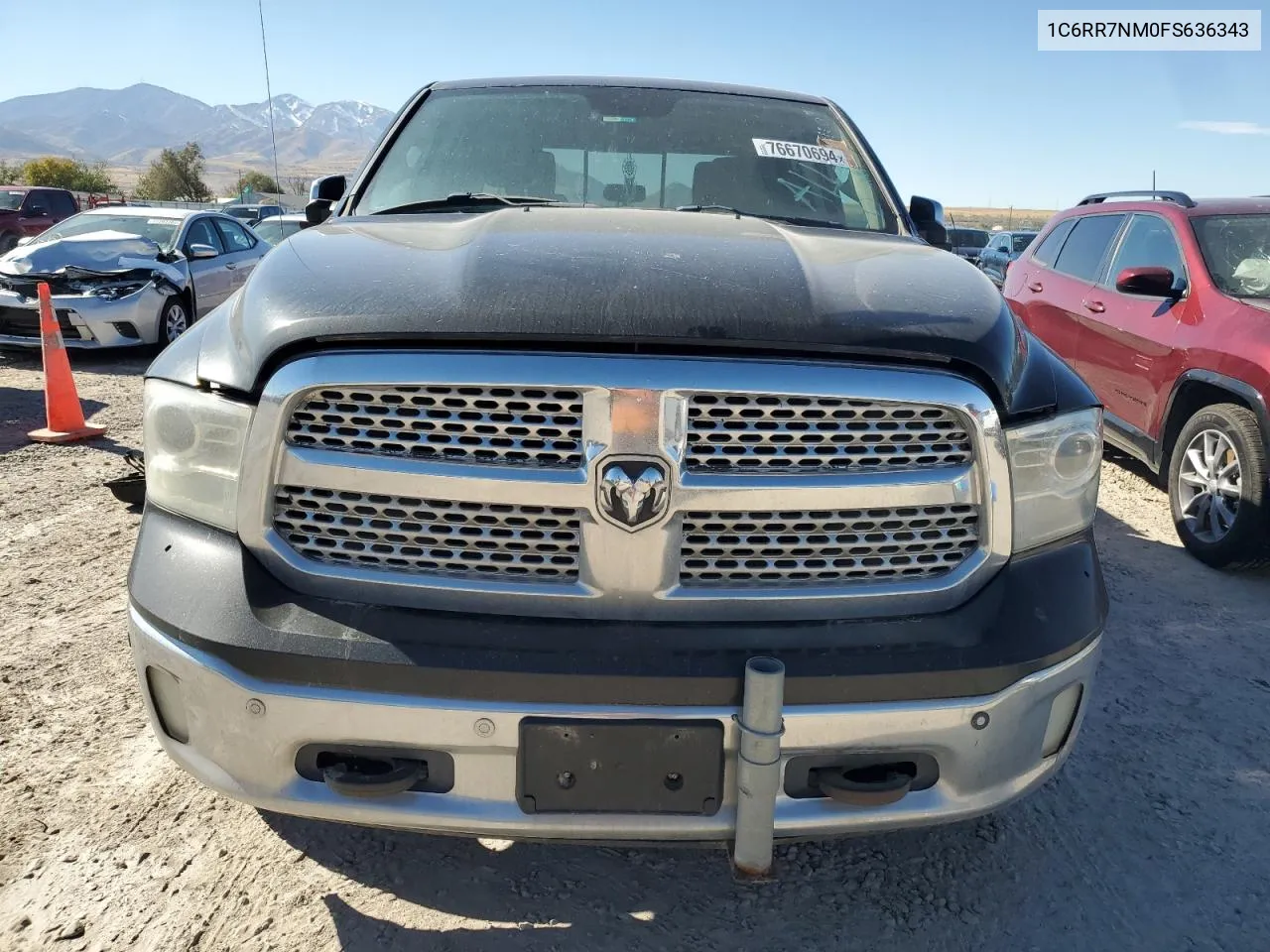 2015 Ram 1500 Laramie VIN: 1C6RR7NM0FS636343 Lot: 76670694