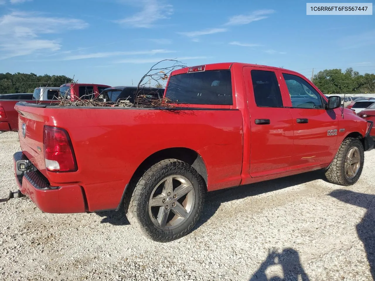 2015 Ram 1500 St VIN: 1C6RR6FT6FS567447 Lot: 77216464