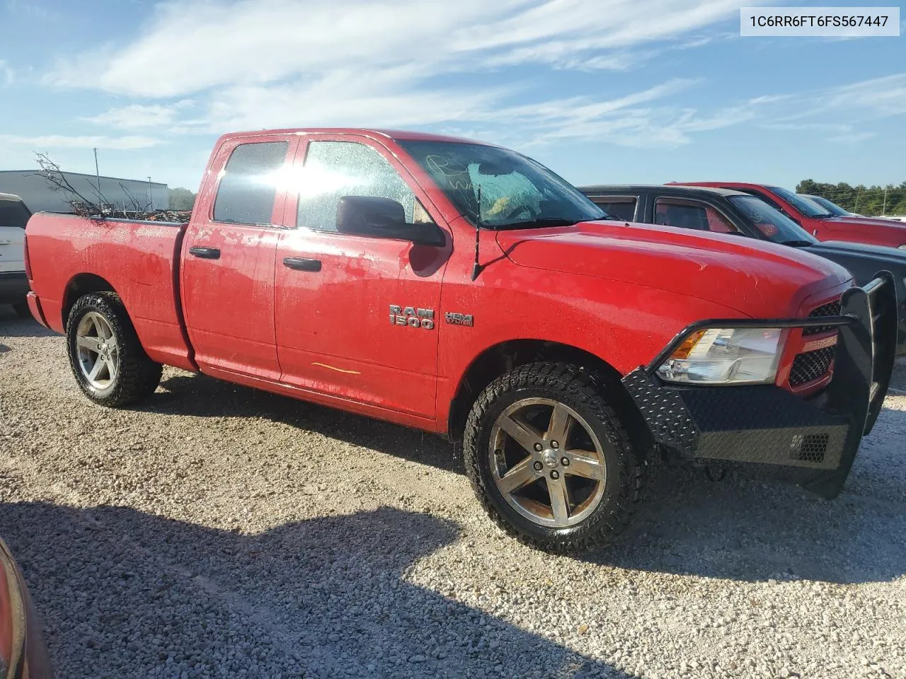 2015 Ram 1500 St VIN: 1C6RR6FT6FS567447 Lot: 77216464