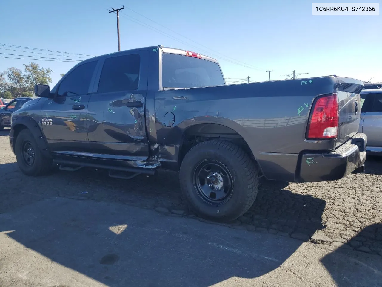 2015 Ram 1500 St VIN: 1C6RR6KG4FS742366 Lot: 78847064