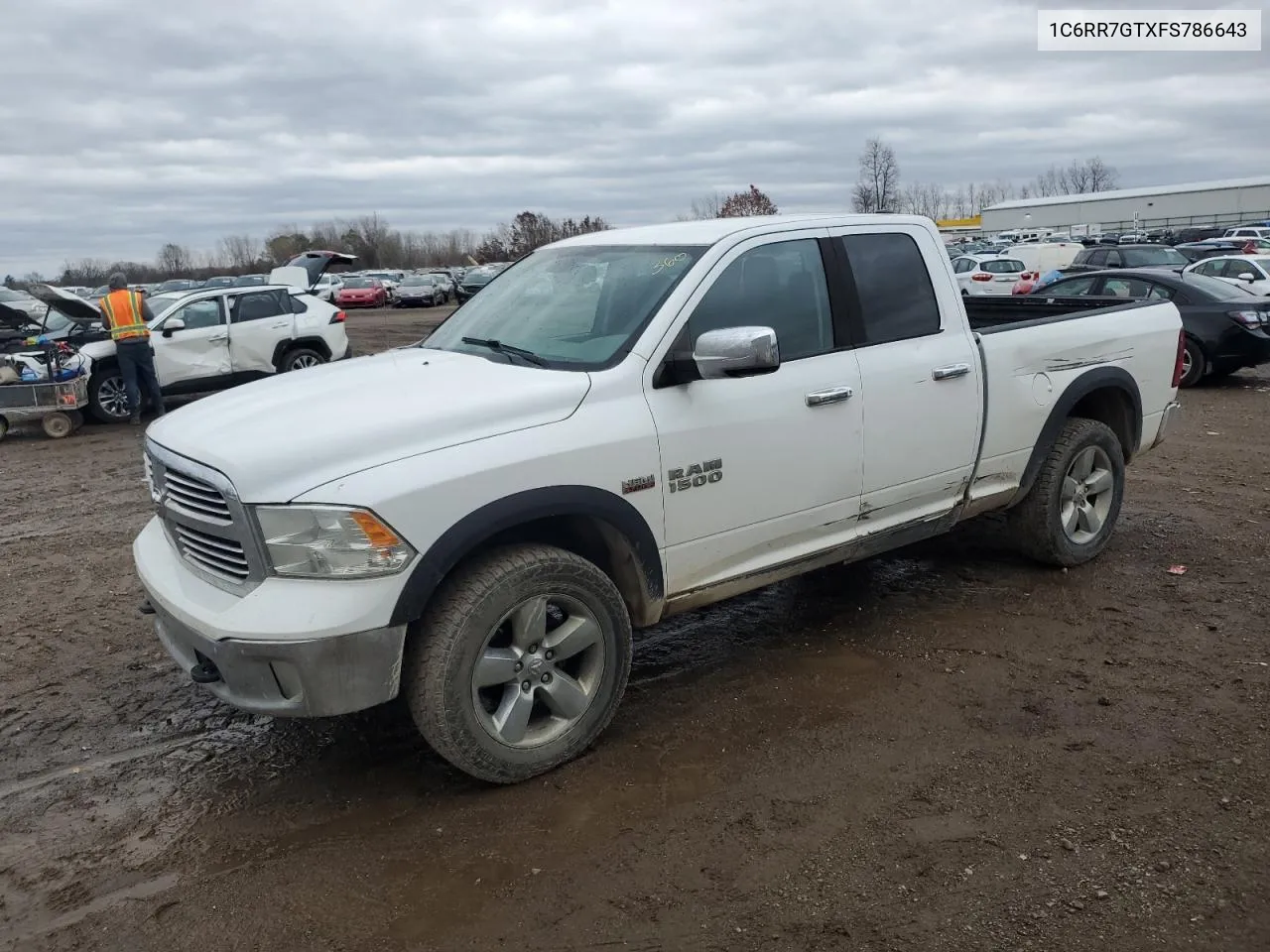 2015 Ram 1500 Slt VIN: 1C6RR7GTXFS786643 Lot: 79170114